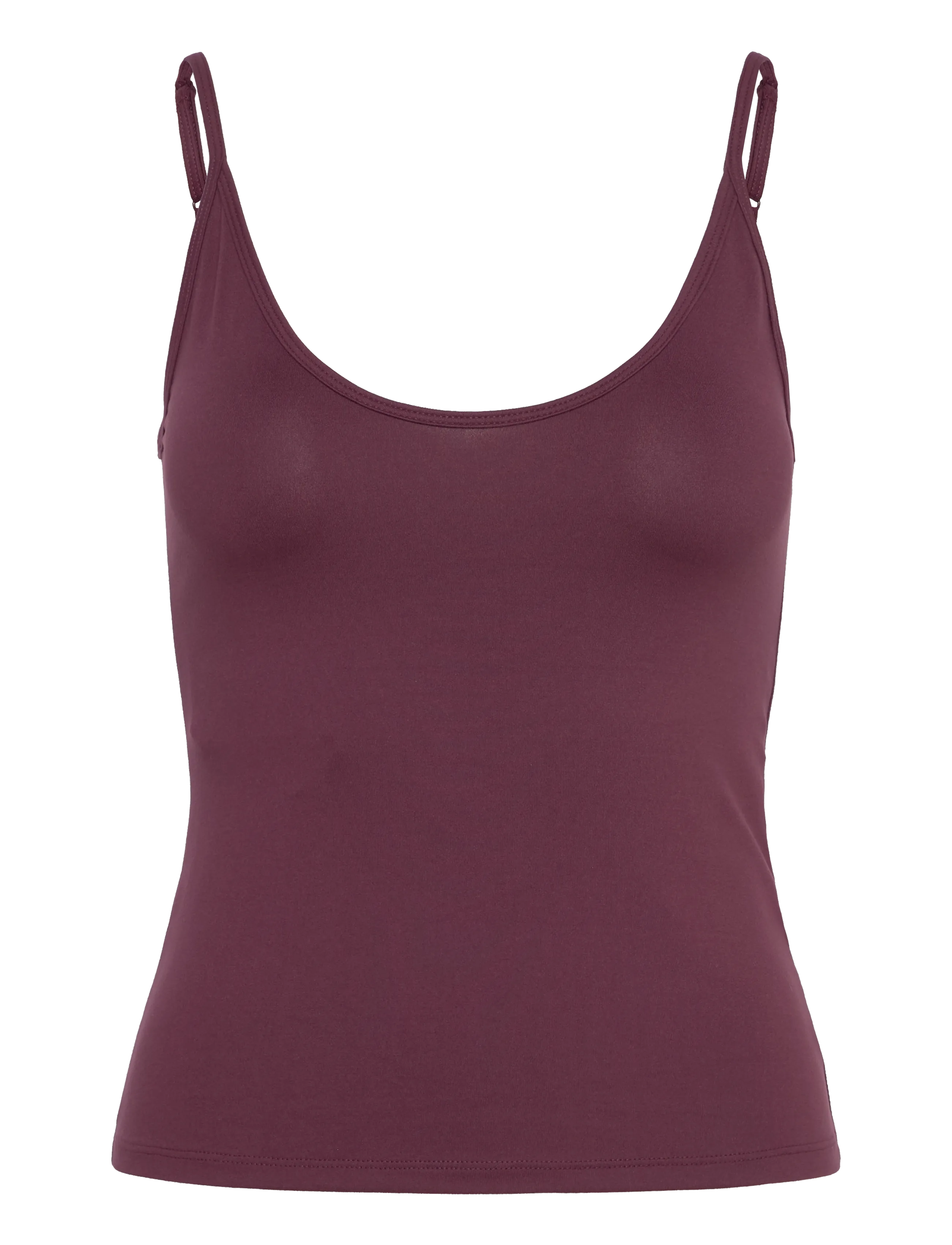 Gina Tricot Soft Strap Yoga Singlet, S, Sports Oberteile & T-shirts, Burgunderrot - Sport Tank Oberteile, Frauen