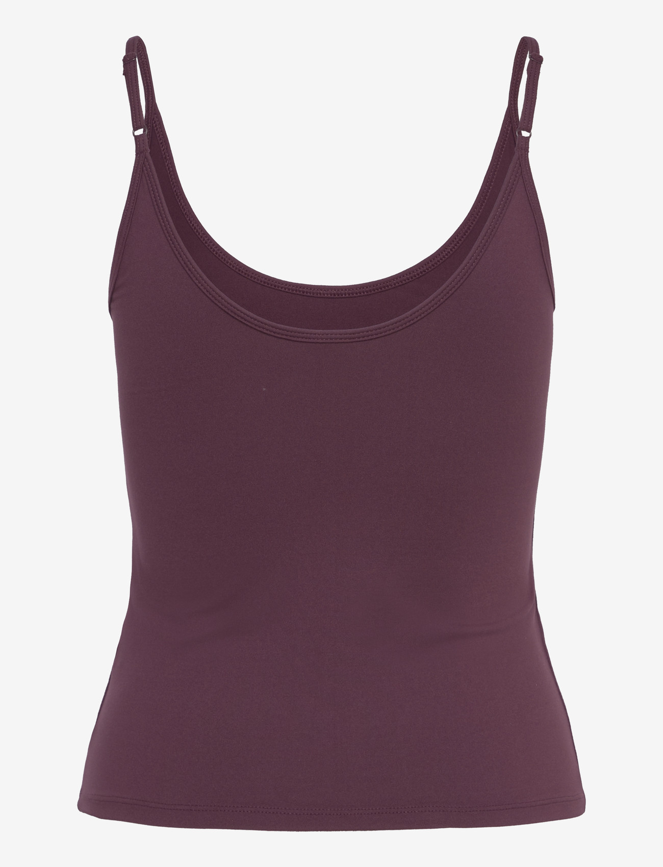Gina Tricot - Soft strap yoga singlet - toppe & t-shirts - wine - 1