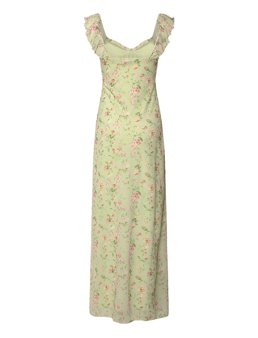Gina Tricot - Frill maxi dress - bloom flower print - 2