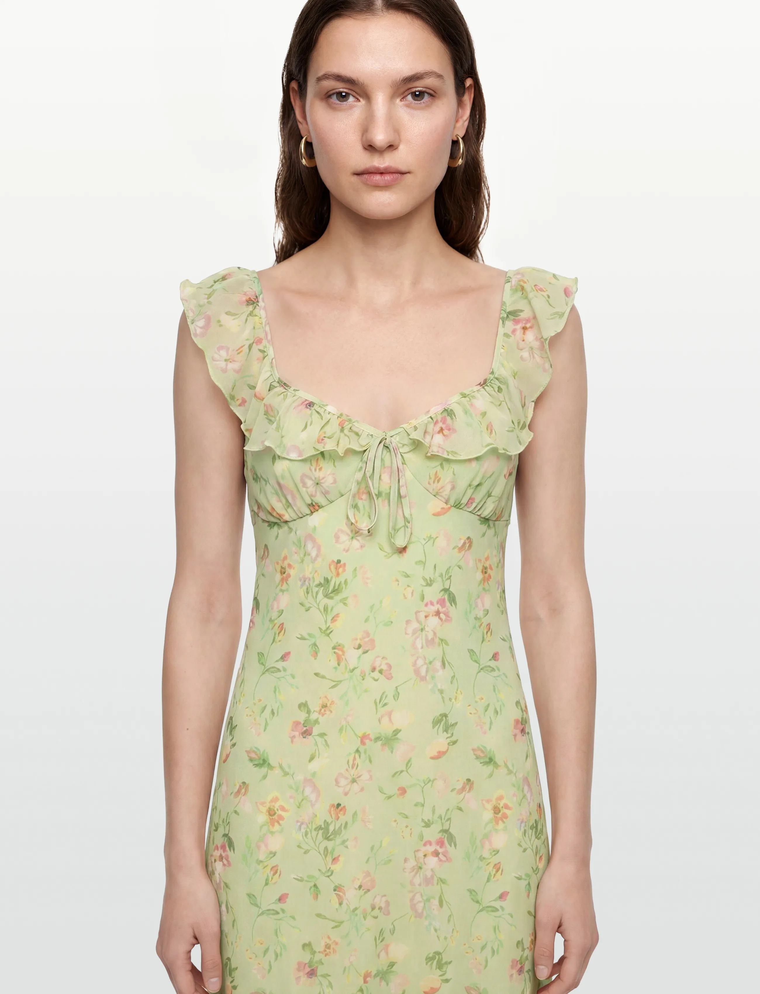 Gina Tricot - Frill maxi dress - bloom flower print - 3