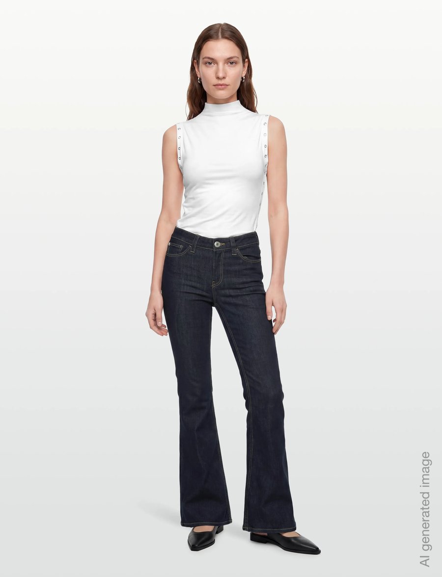 Gina Tricot - Ultra flare jeans - alt laiad teksad - rinse - 0