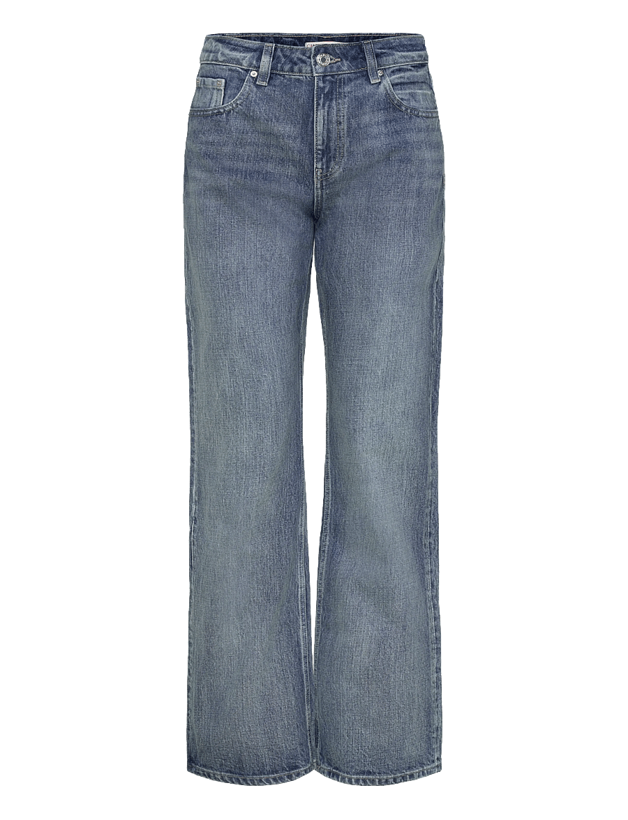 Gina Tricot - Rebel high wide jeans - brede jeans - blue - 1