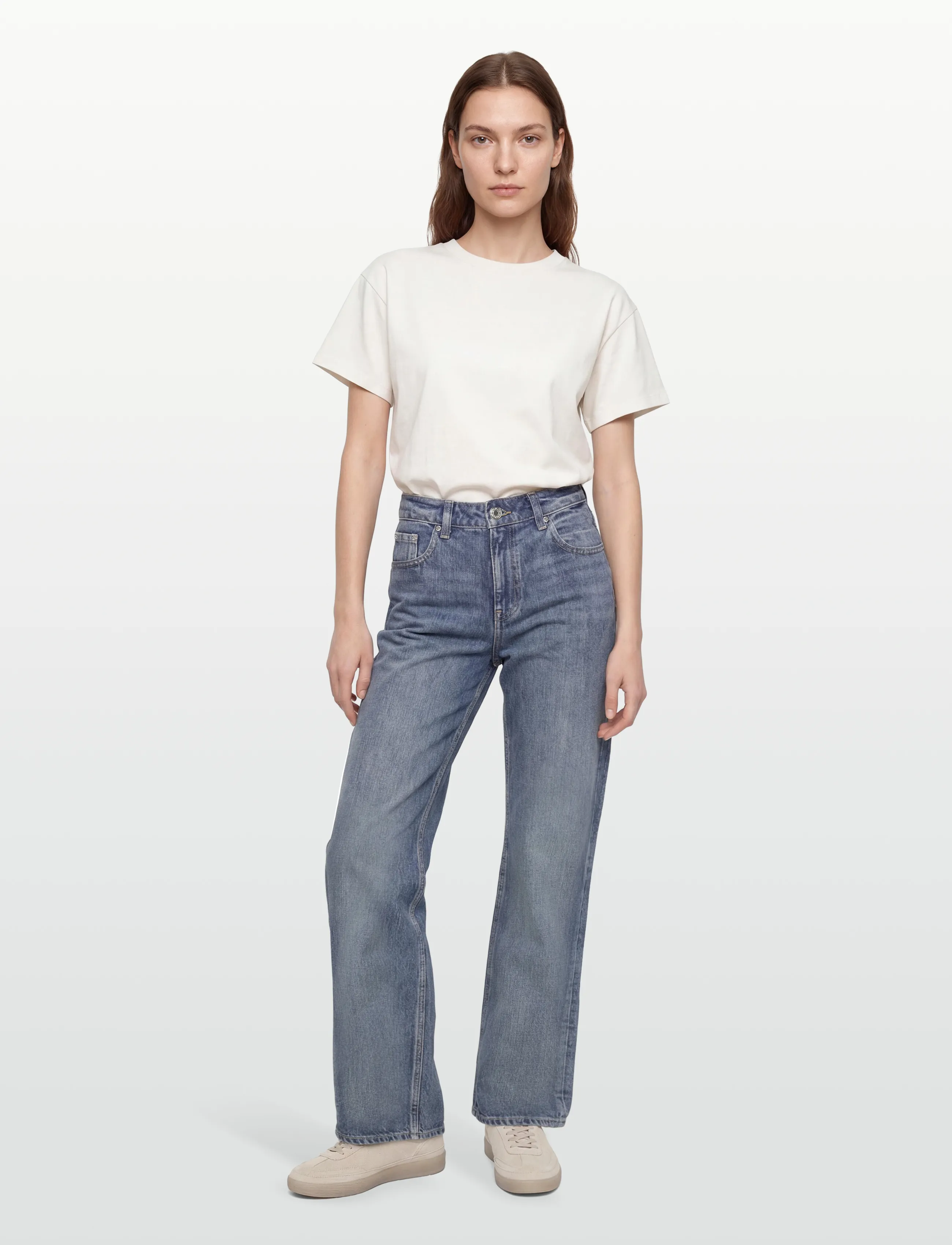 Gina Tricot Rebel high wide jeans - Jeans - BLUE / blue