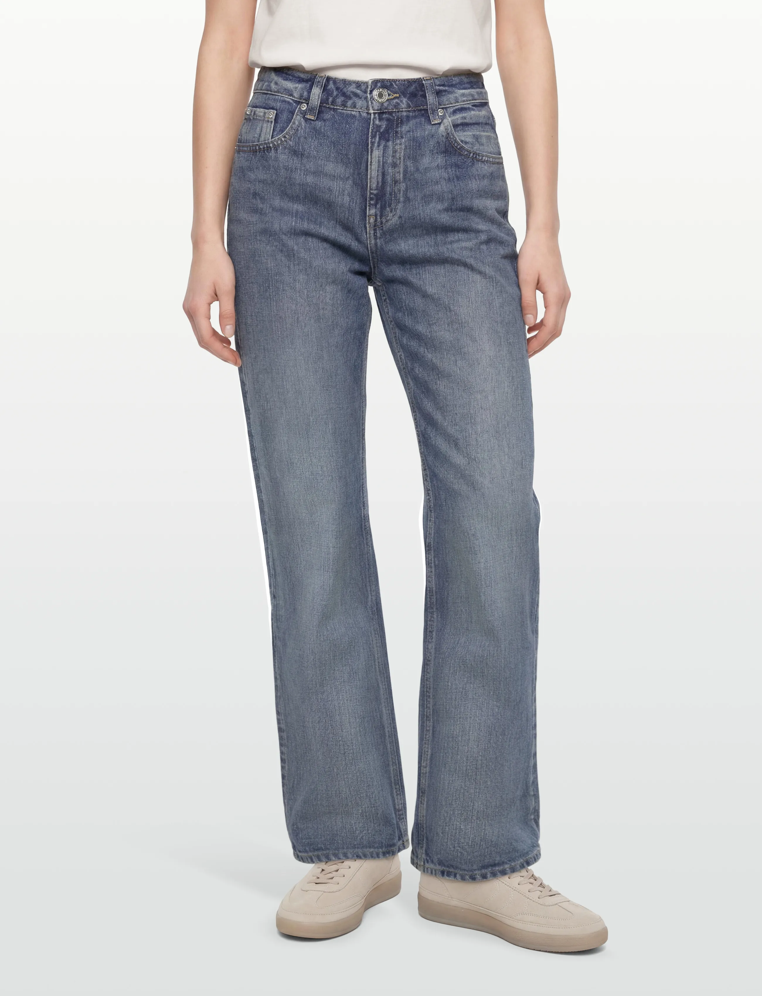 Gina Tricot - Rebel high wide jeans - pantalons larges - blue - 3