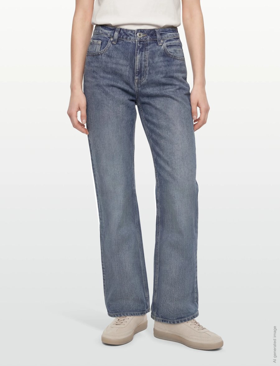 Gina Tricot - Rebel high wide jeans - pantalons larges - blue - 3