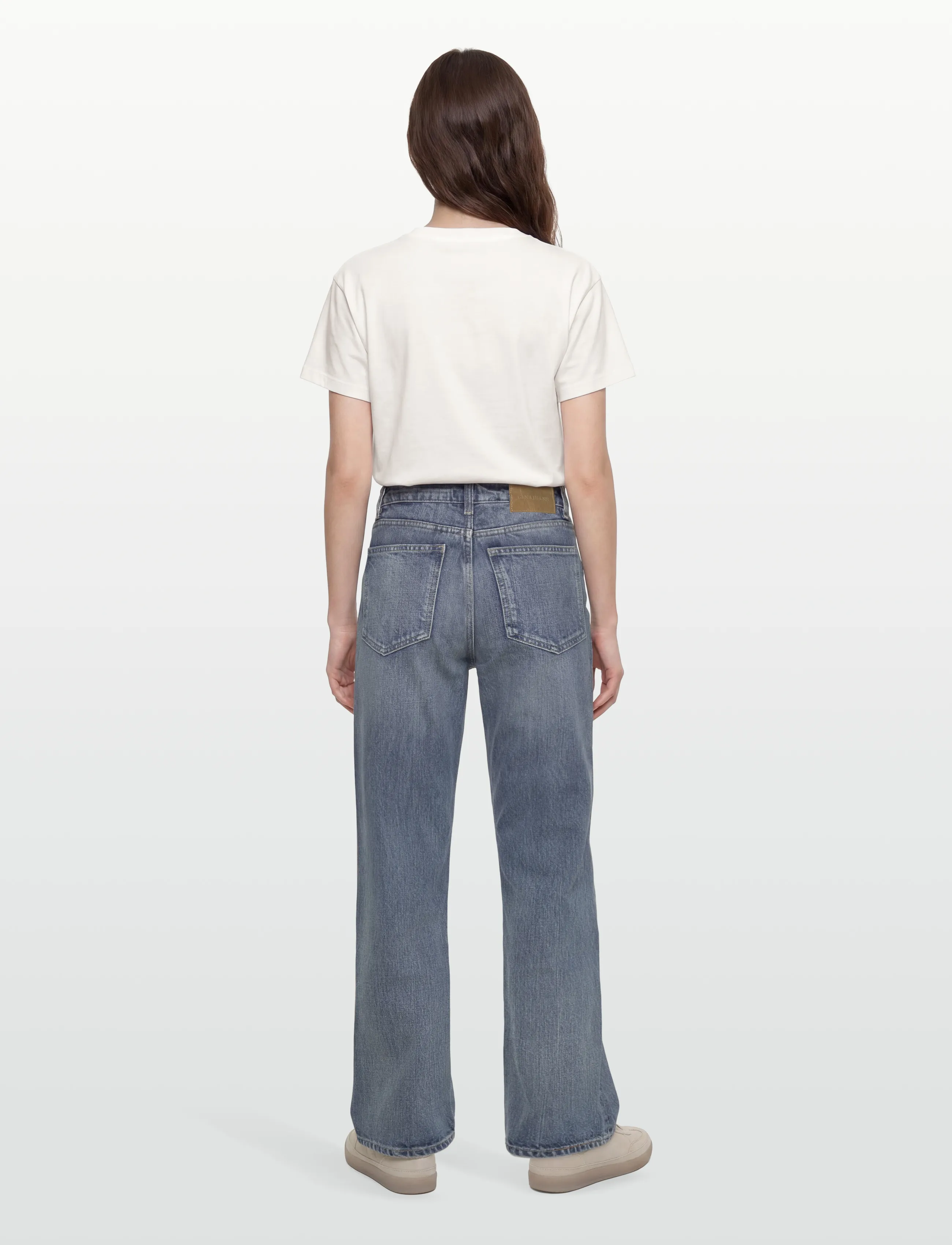 Gina Tricot - Rebel high wide jeans - pantalons larges - blue - 4