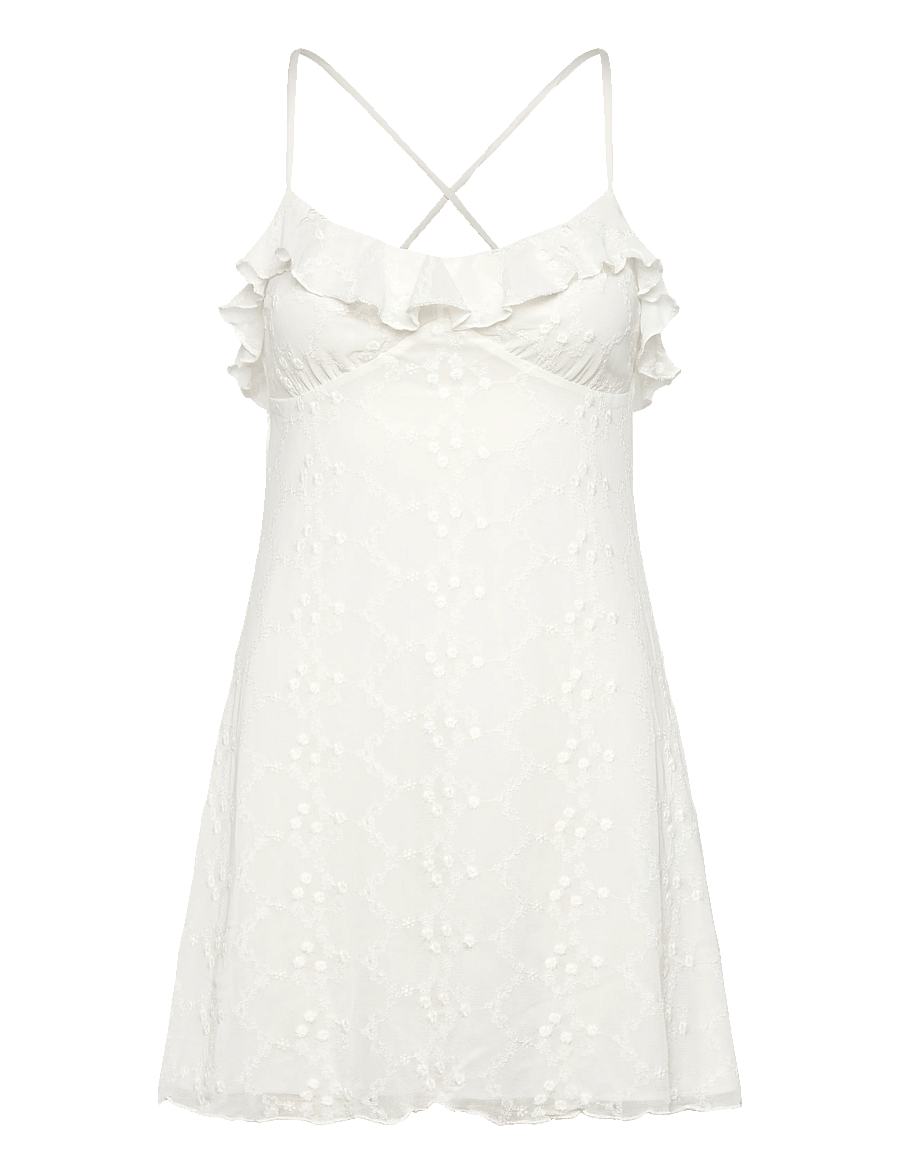 Gina Tricot - Floral mini strap dress - konfirmationstøj - marshmallow (1266) - 0