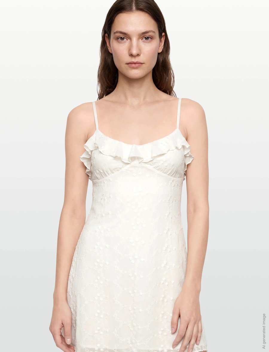 Gina Tricot - Floral mini strap dress - konfirmationstøj - marshmallow (1266) - 3