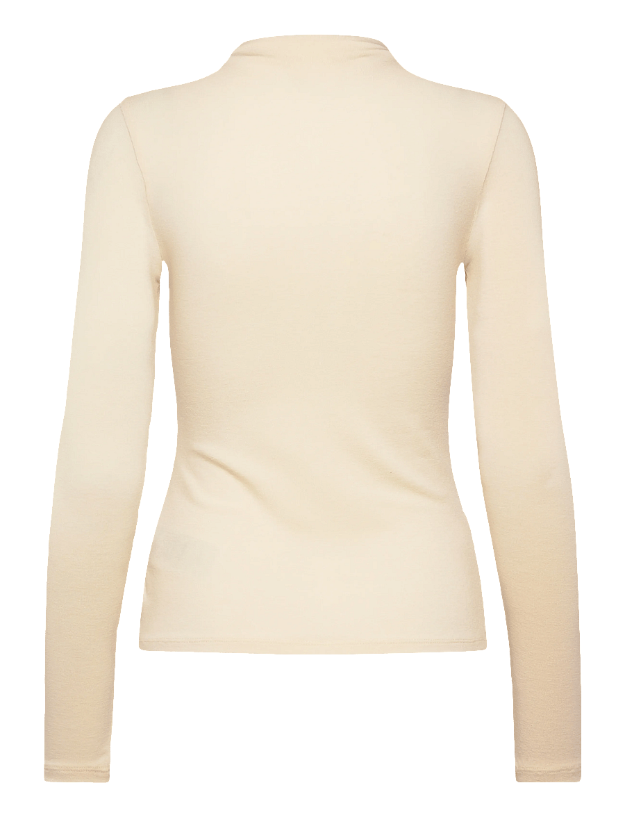 Gina Tricot - Button down funnel neck top - cardigans - gardenia (1496) - 2