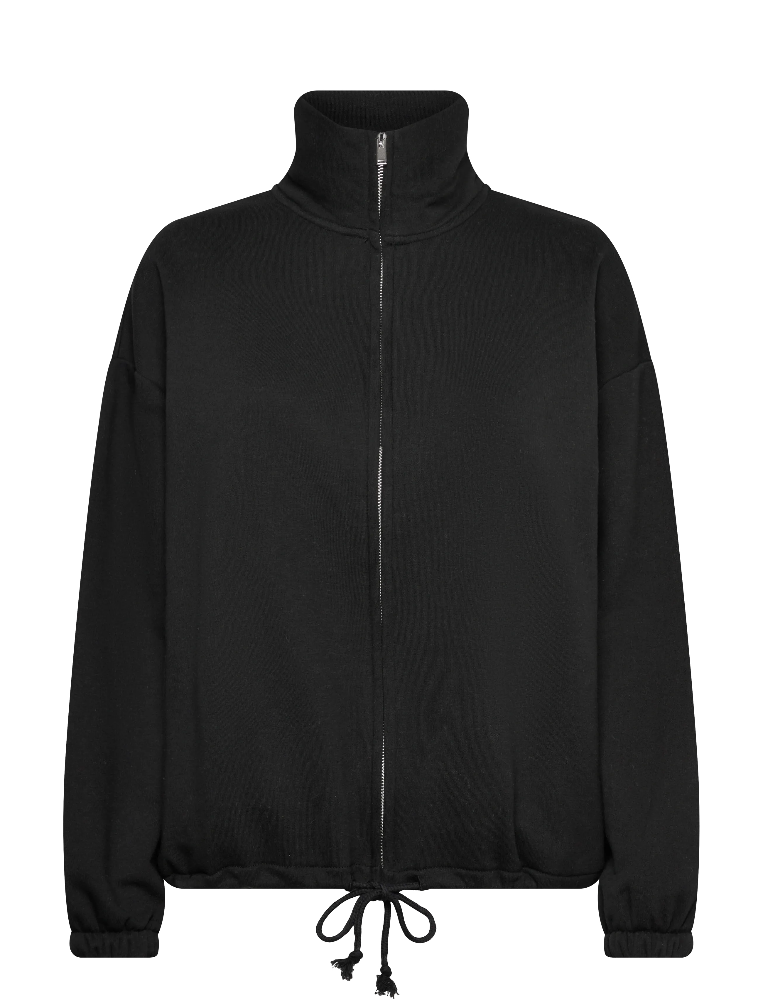 Gina Tricot Soft sport zip sweater - Hættetrøjer - BLACK (9000) / black