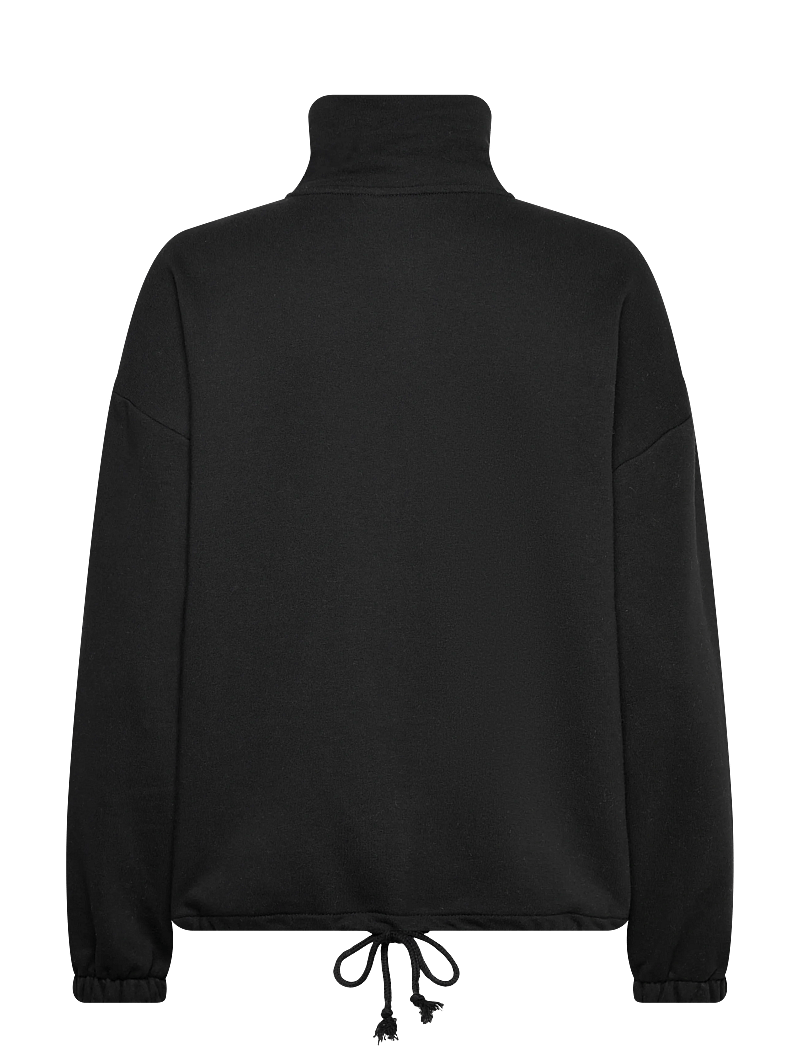 Gina Tricot - Soft sport zip sweater - oberteile - black (9000) - 1