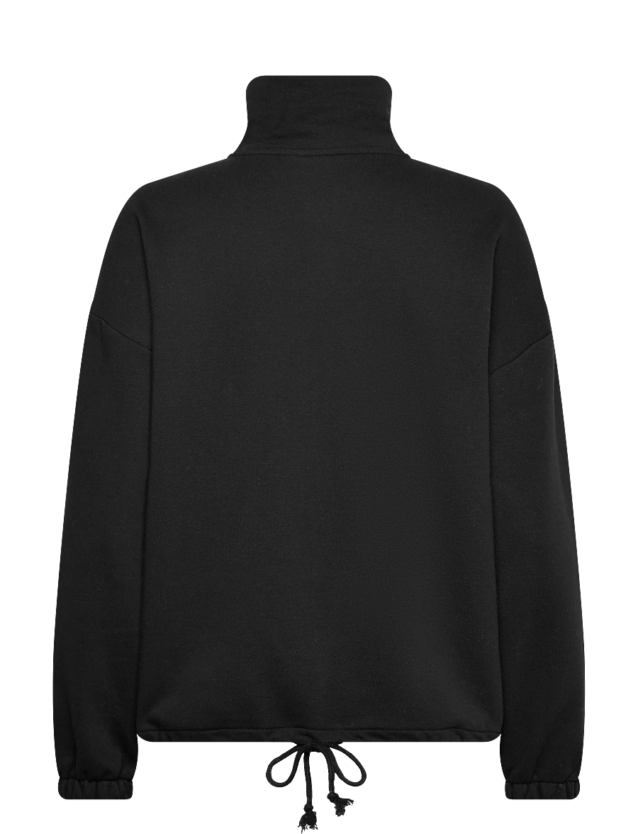 Gina Tricot - Soft sport zip sweater - kapuzenpullover - black (9000) - 2