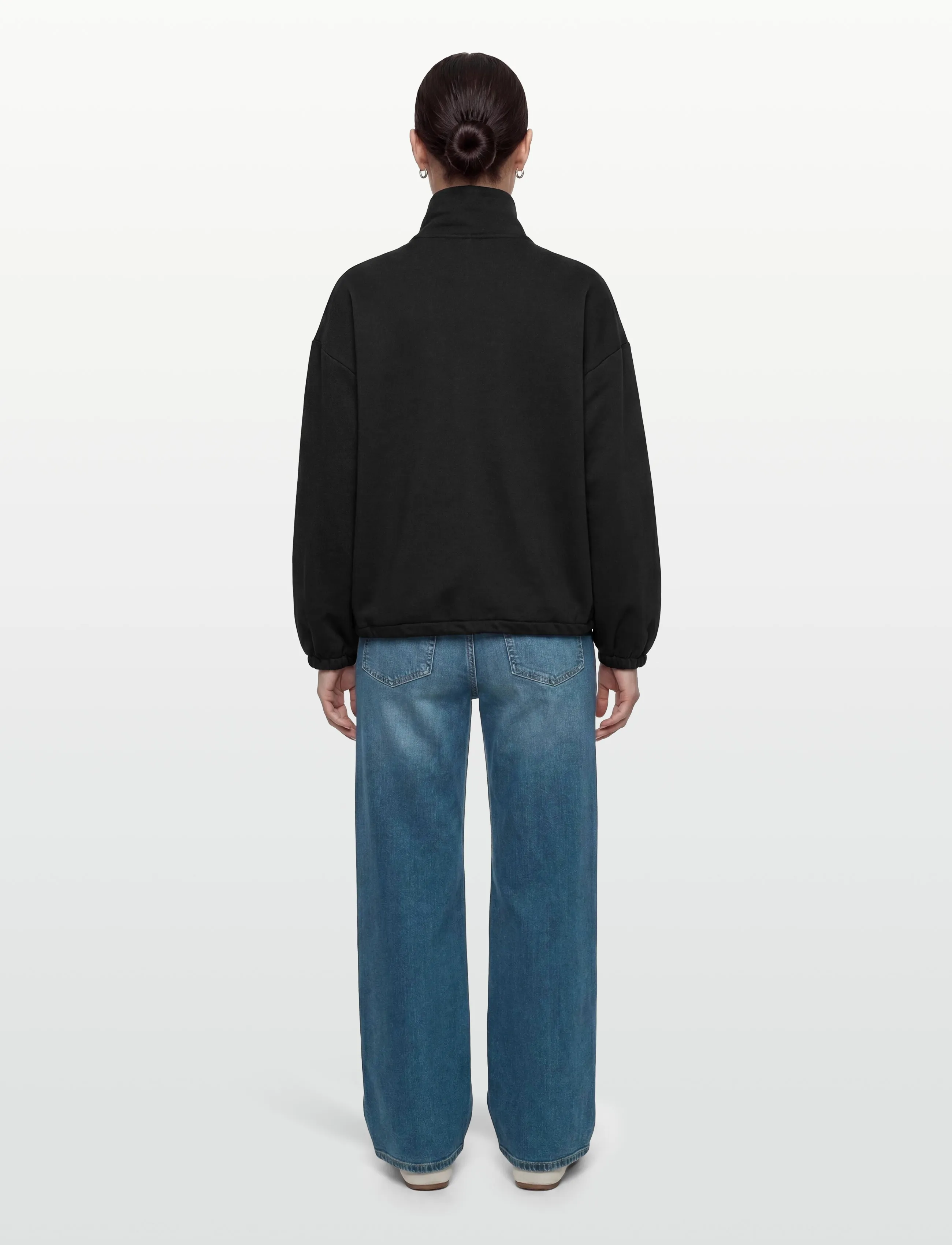 Gina Tricot - Soft sport zip sweater - kapuutsiga dressipluusid - black (9000) - 4
