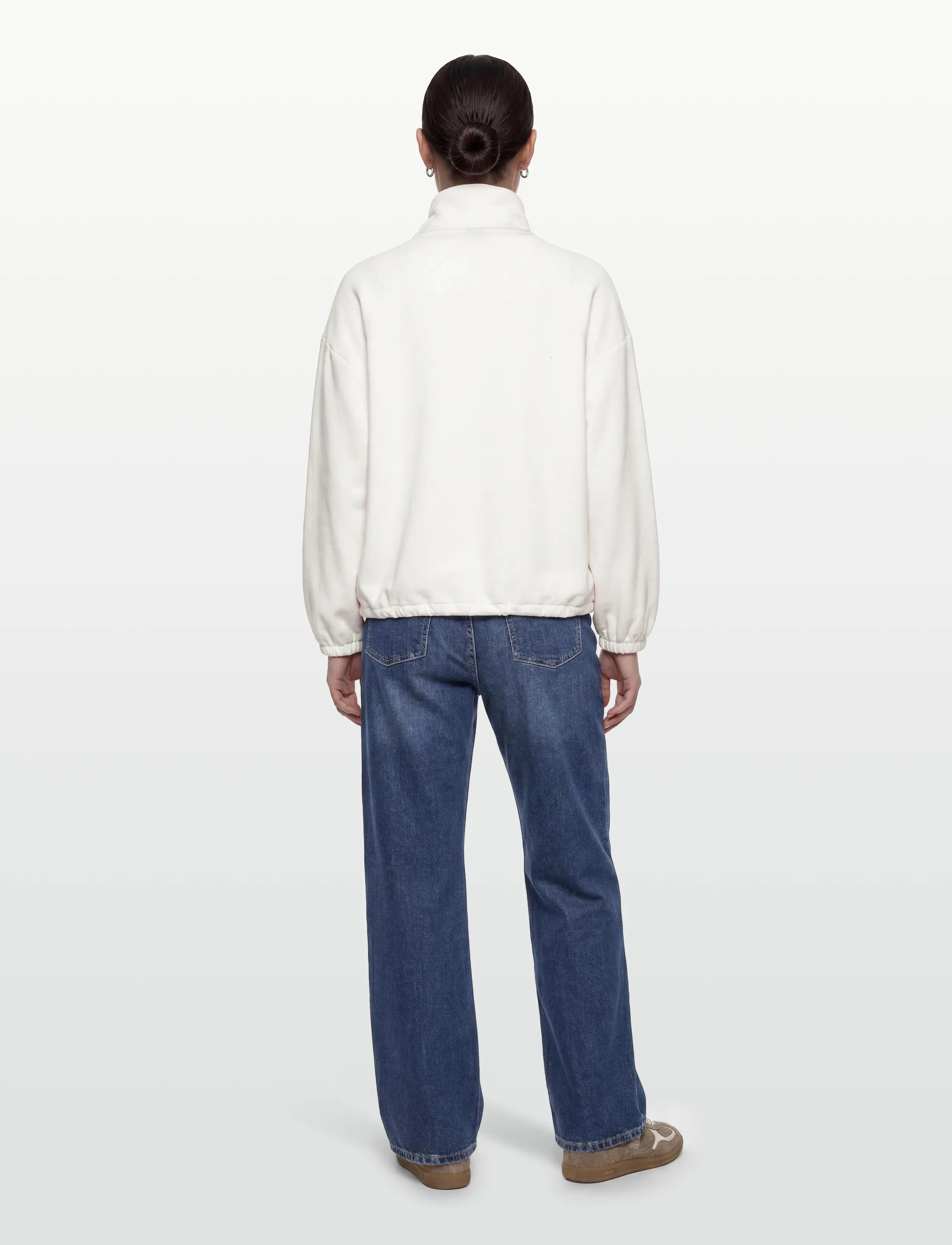 Gina Tricot - Soft sport zip sweater - hættetrøjer - offwhite - 4