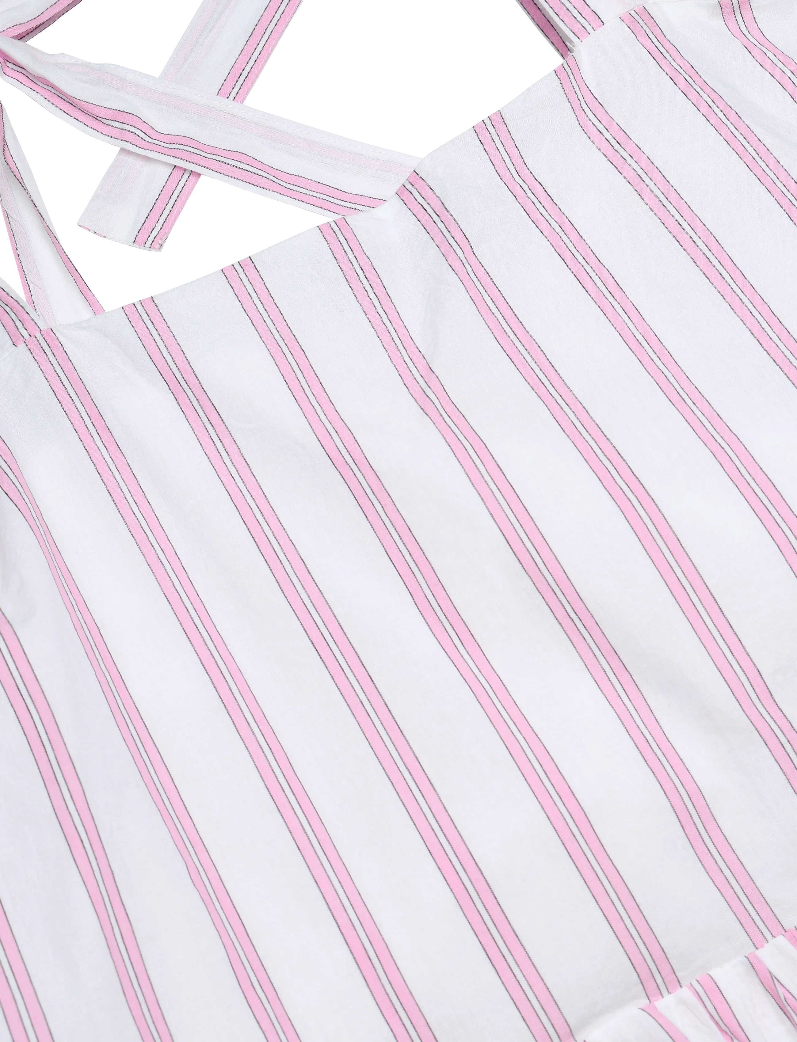 Gina Tricot - Poplin pyjamas singlet - pink stripe - 2