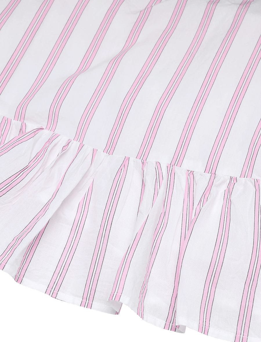 Gina Tricot - Poplin pyjamas singlet - Överdelar - pink stripe - 3
