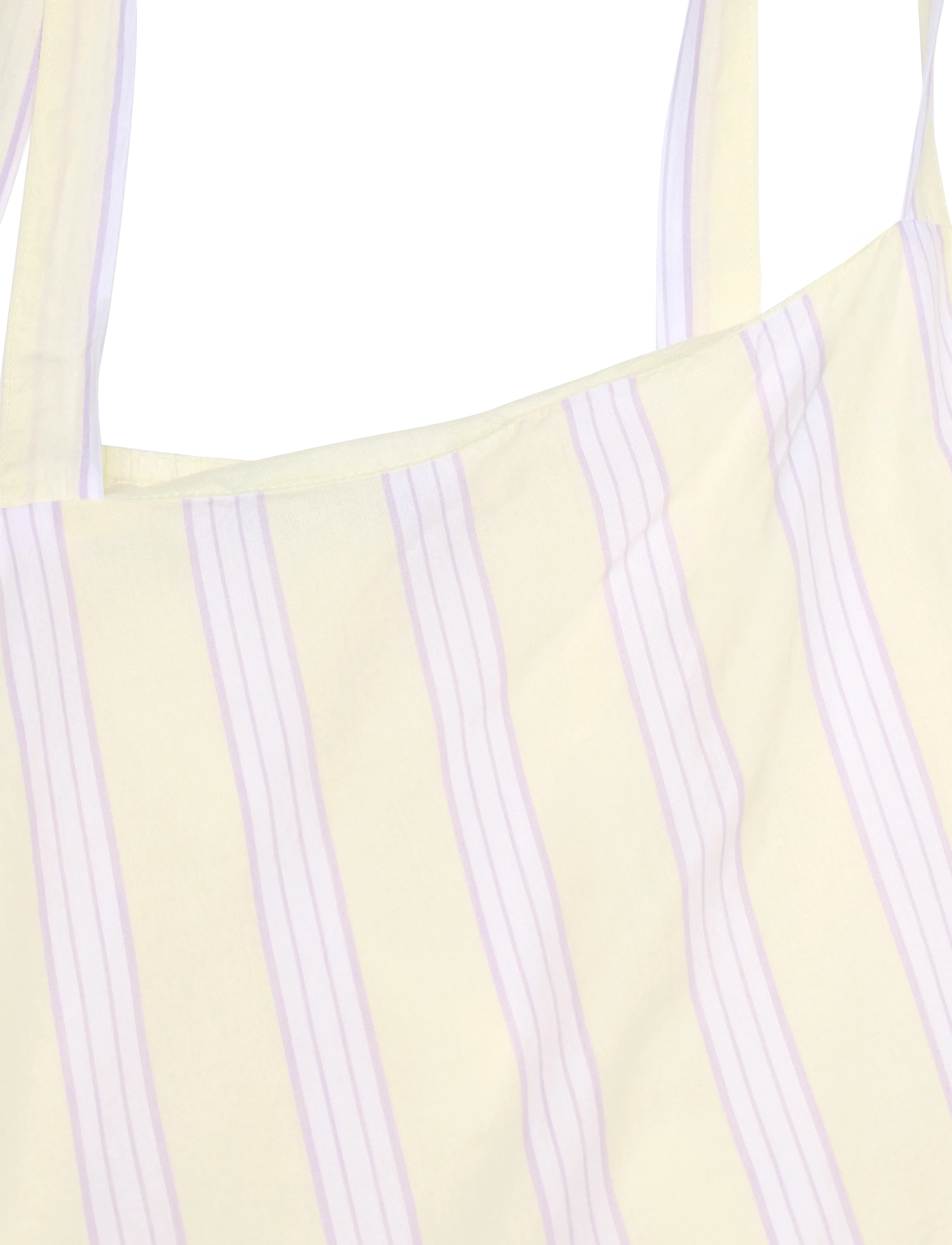 Gina Tricot - Poplin pyjamas singlet - overdele - yellow stripe (2086) - 2