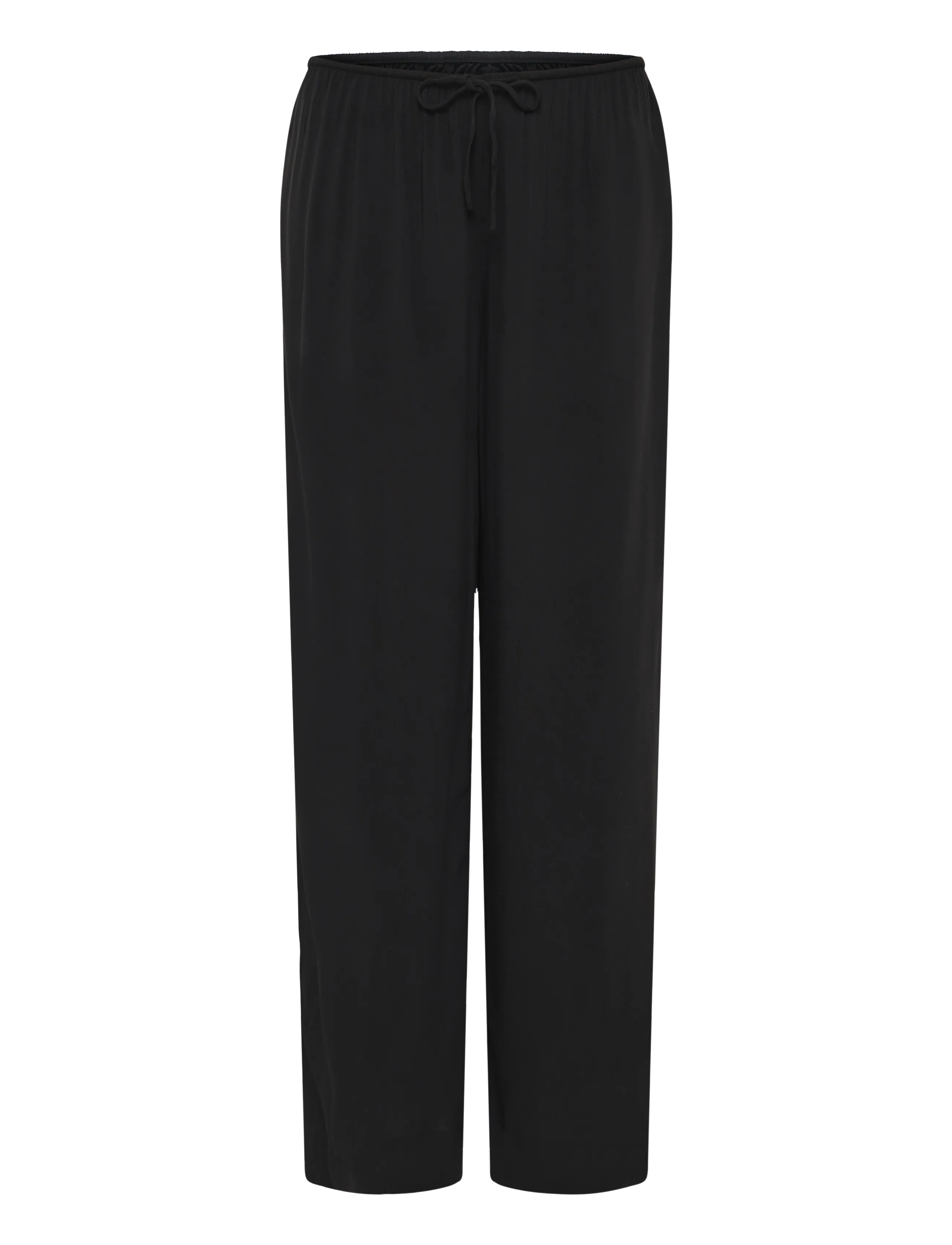 Gina Tricot Loungewear trousers - Wide leg trousers - BLACK (9000) / black