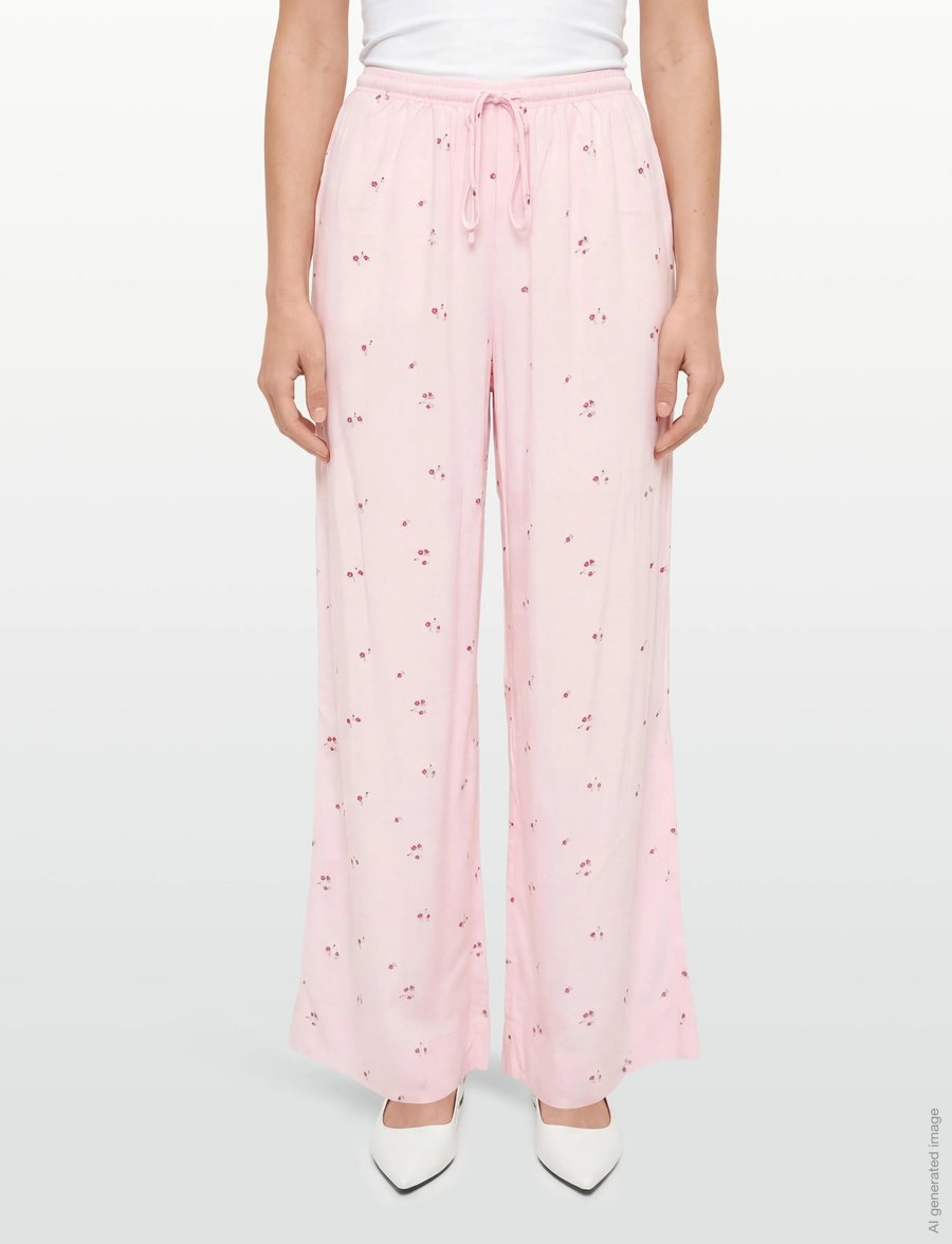 Gina Tricot - Loungewear trousers - hosen mit weitem bein - mini flower aop (9275) - 3