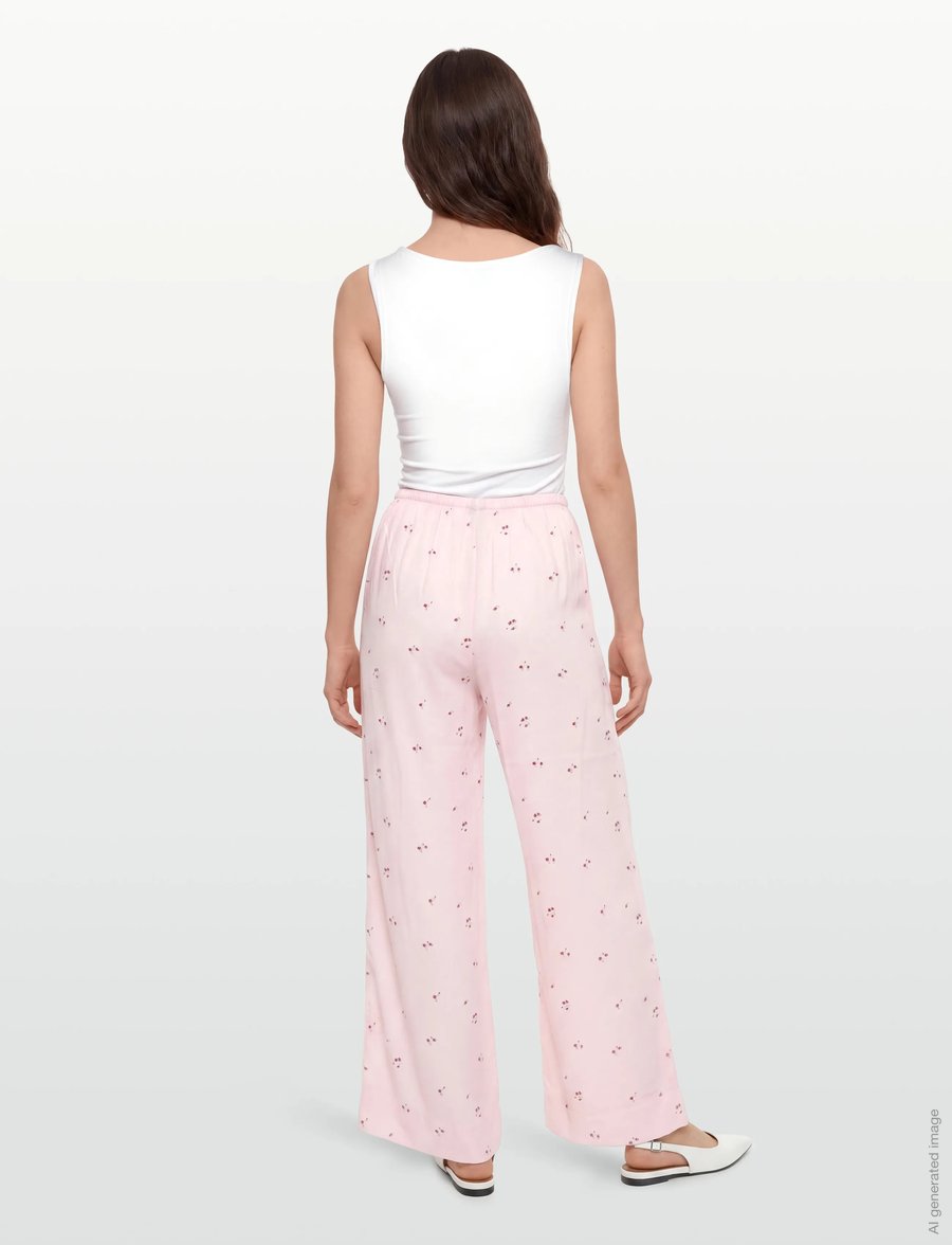 Gina Tricot - Loungewear trousers - hosen mit weitem bein - mini flower aop (9275) - 4
