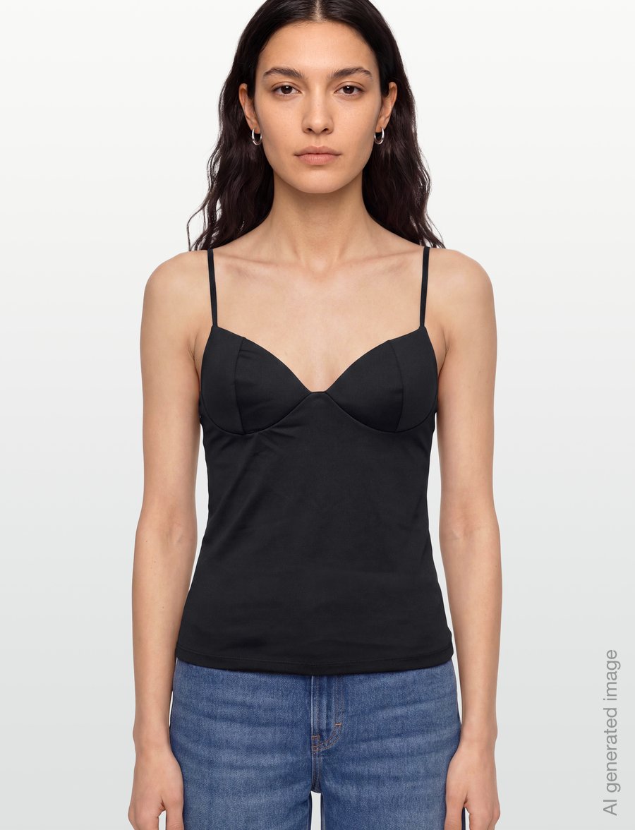Gina Tricot - Soft shaping wow singlet - sporta krūšturi - black (9000) - 3