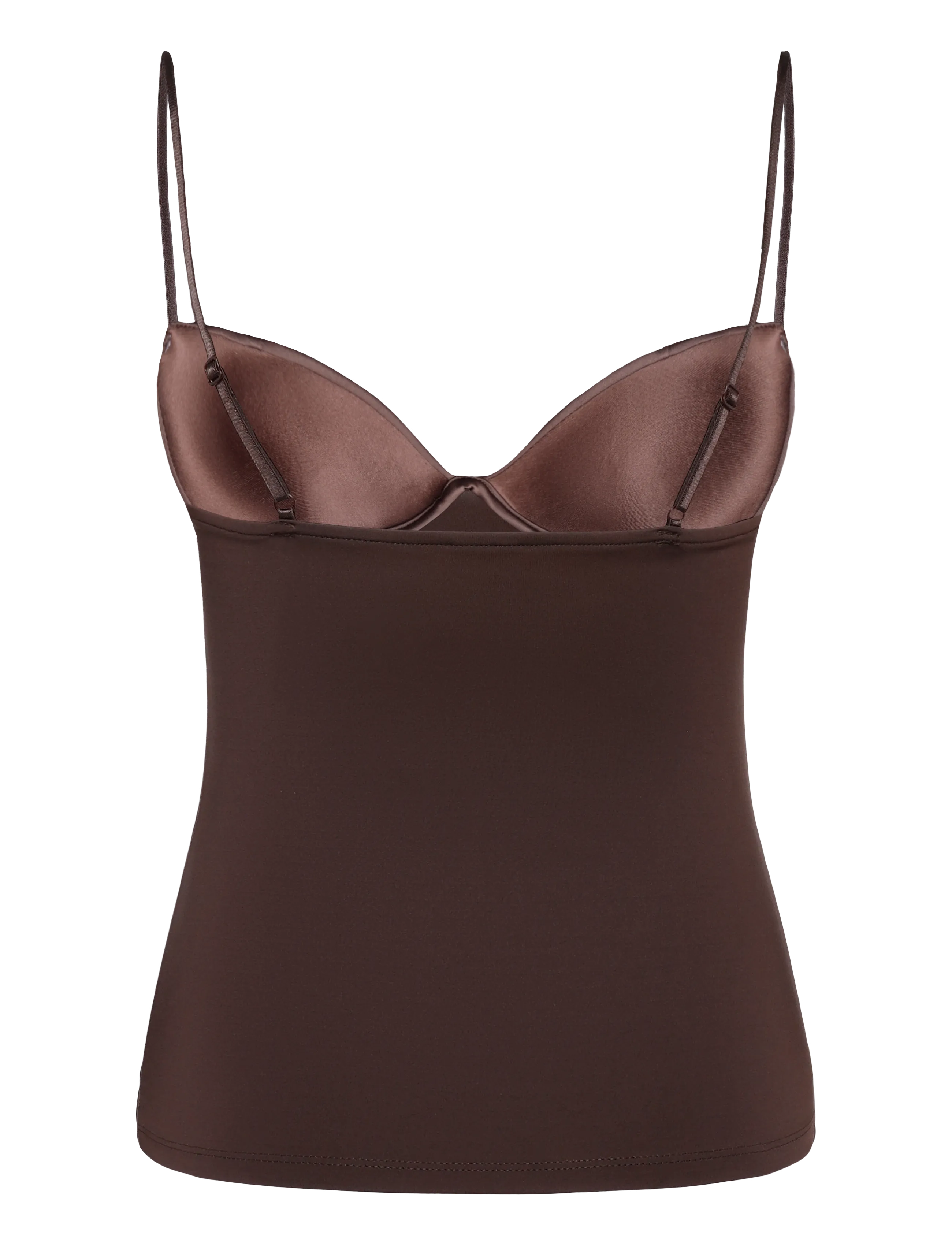 Gina Tricot - Soft shaping wow singlet - bh-linnen - dark brown (7180) - 2