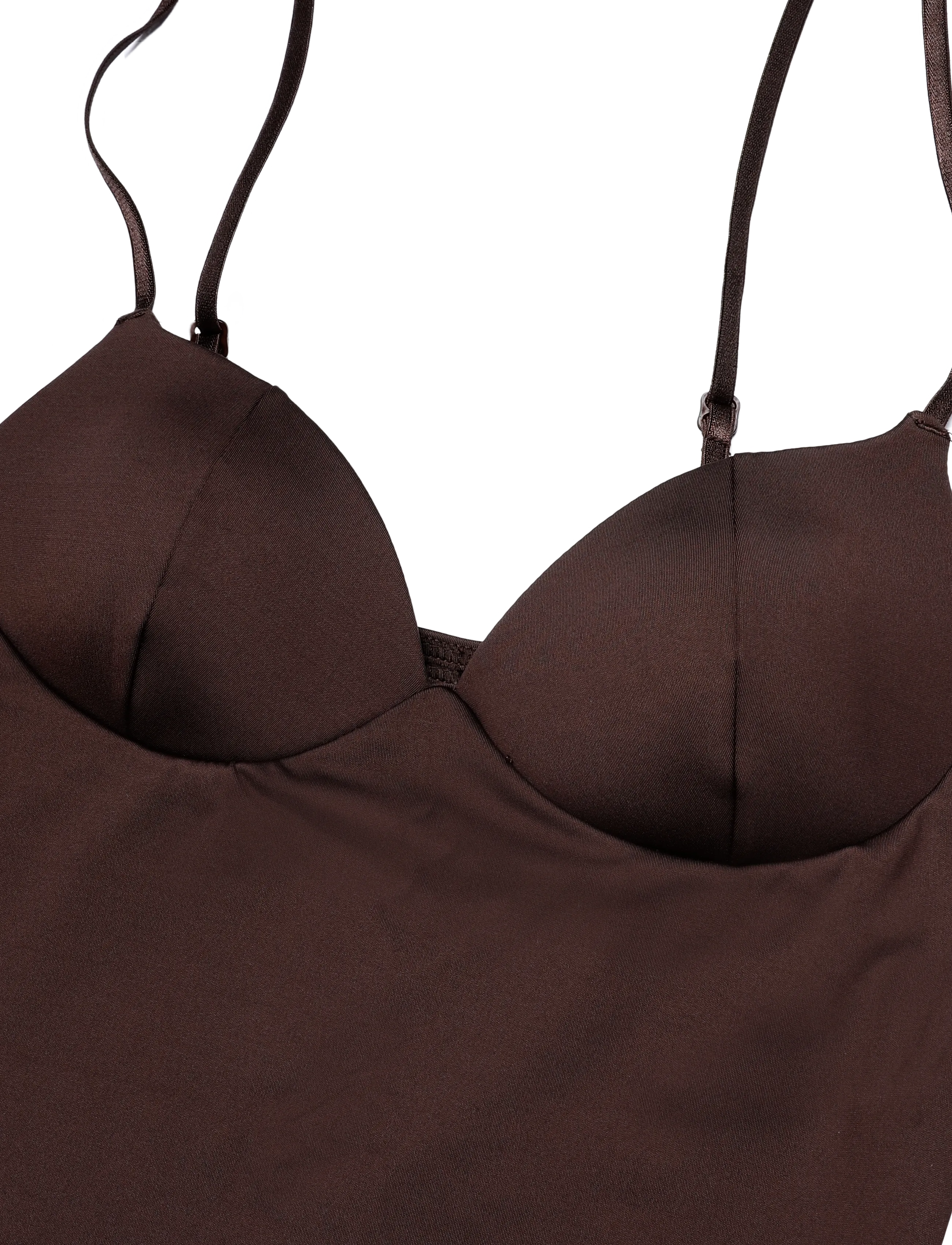 Gina Tricot - Soft shaping wow singlet - bh-linnen - dark brown (7180) - 5