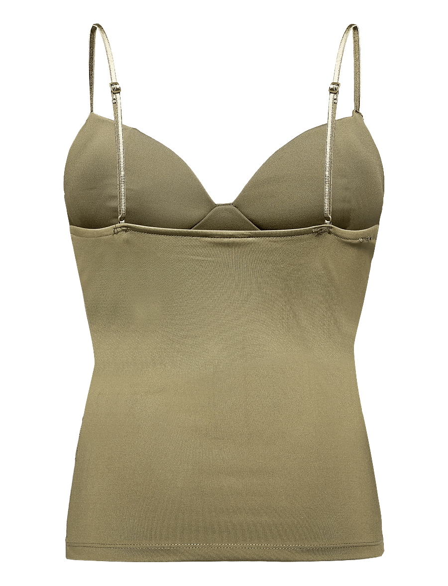 Gina Tricot - Soft shaping wow singlet - bh-linnen - dk green (6860) - 1
