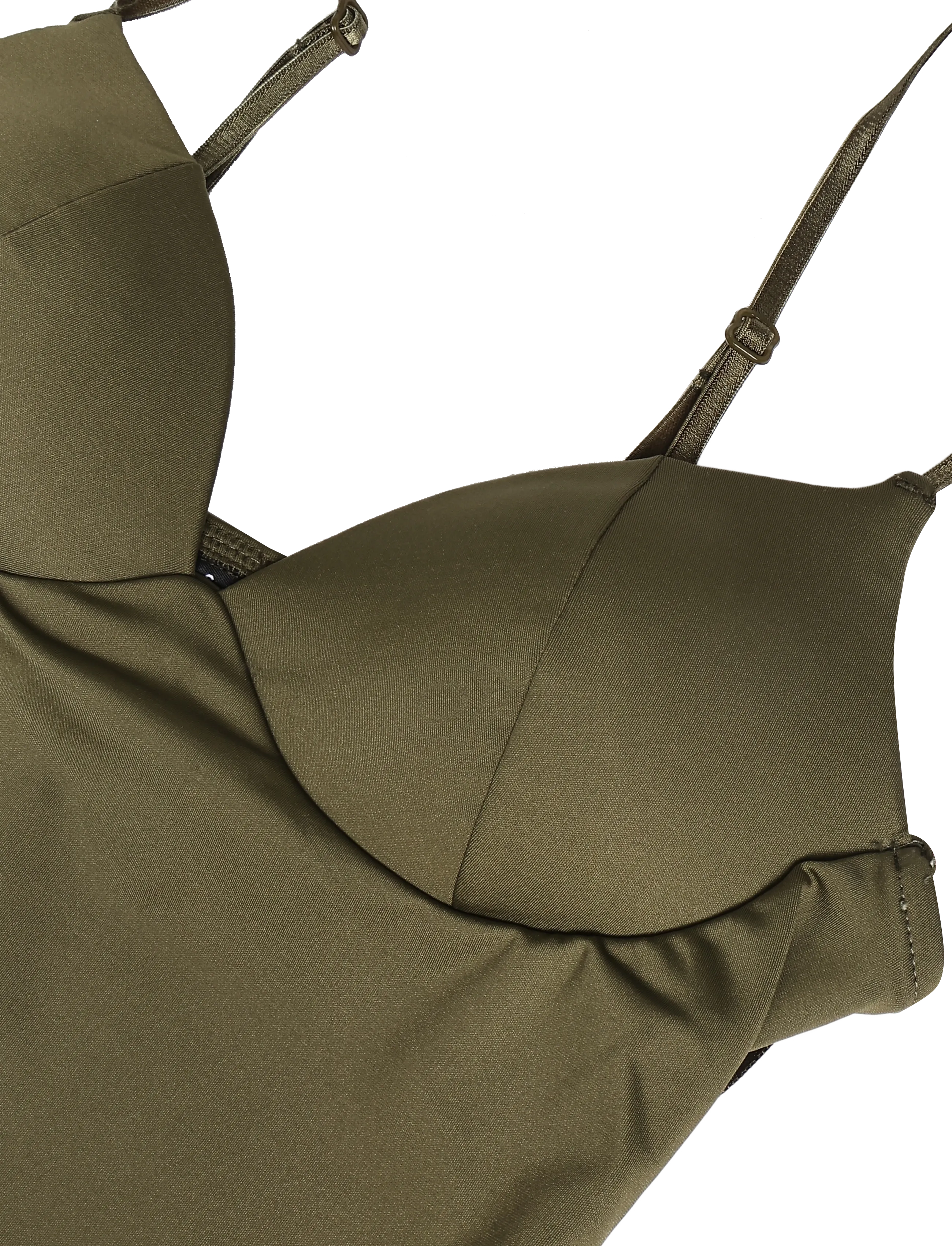 Gina Tricot - Soft shaping wow singlet - bh-linnen - dk green (6860) - 2