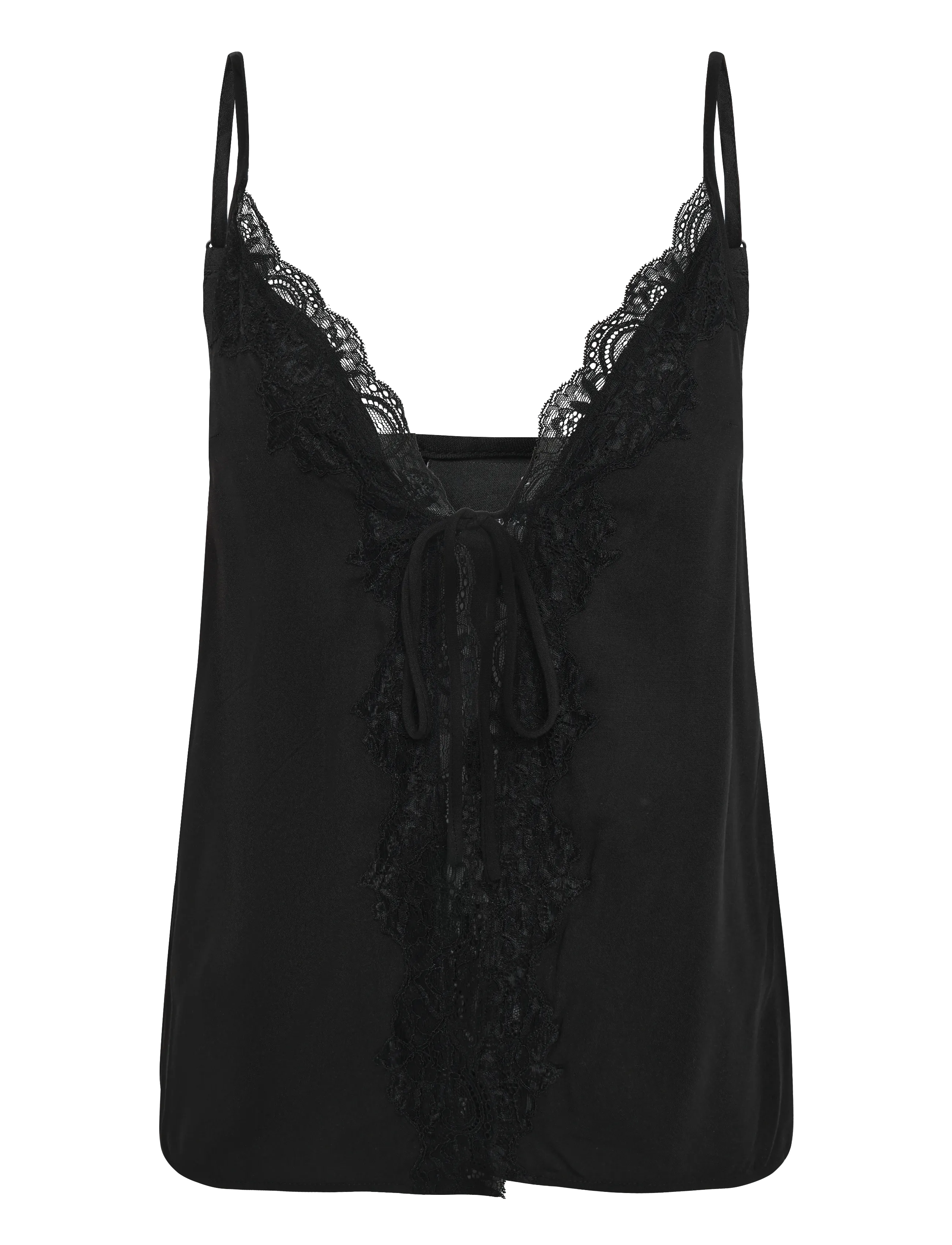 Gina Tricot Lace loungewear singlet - Nattøj & Loungewear - BLACK (9000) / black