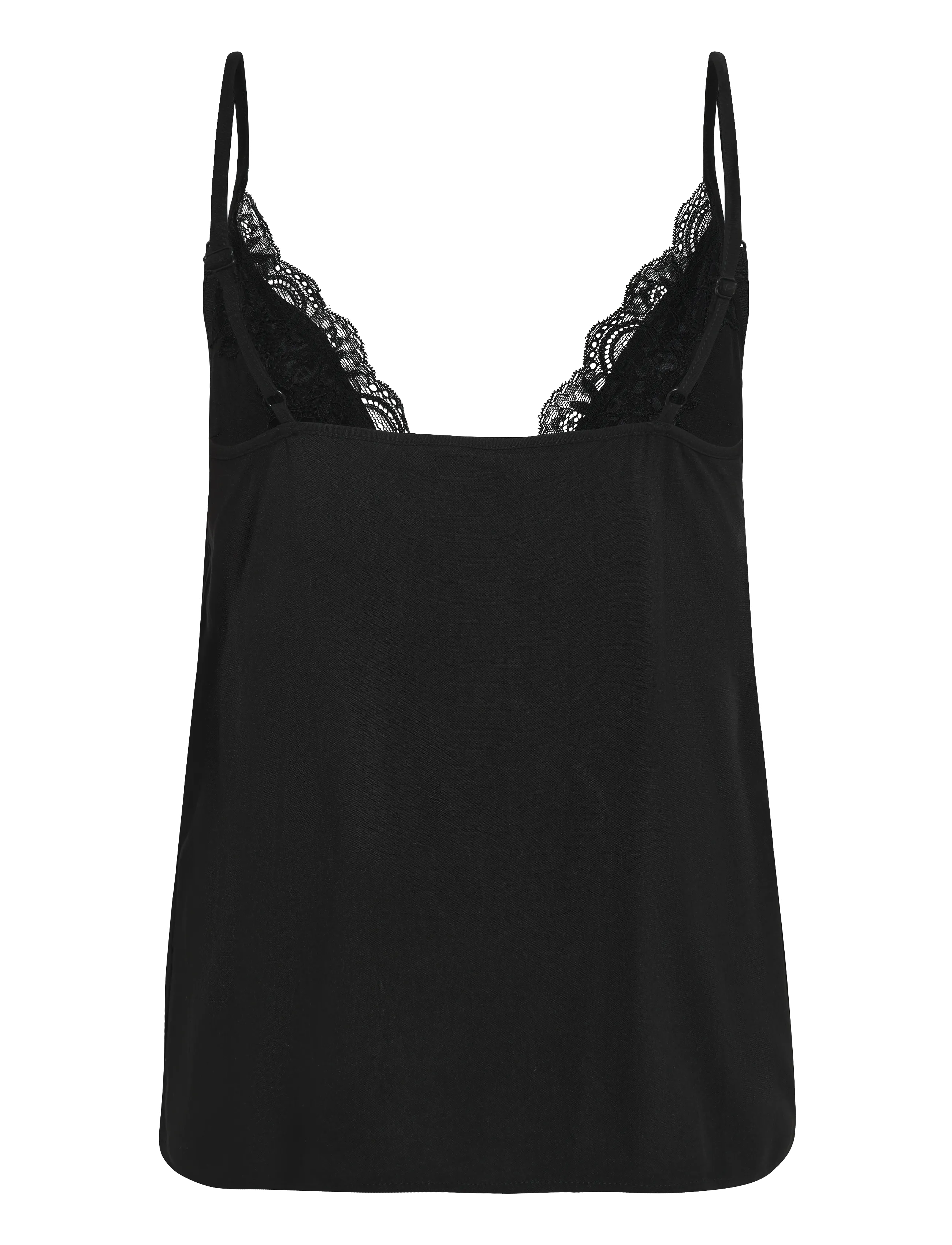 Gina Tricot - Lace loungewear singlet - overdele - black (9000) - 1