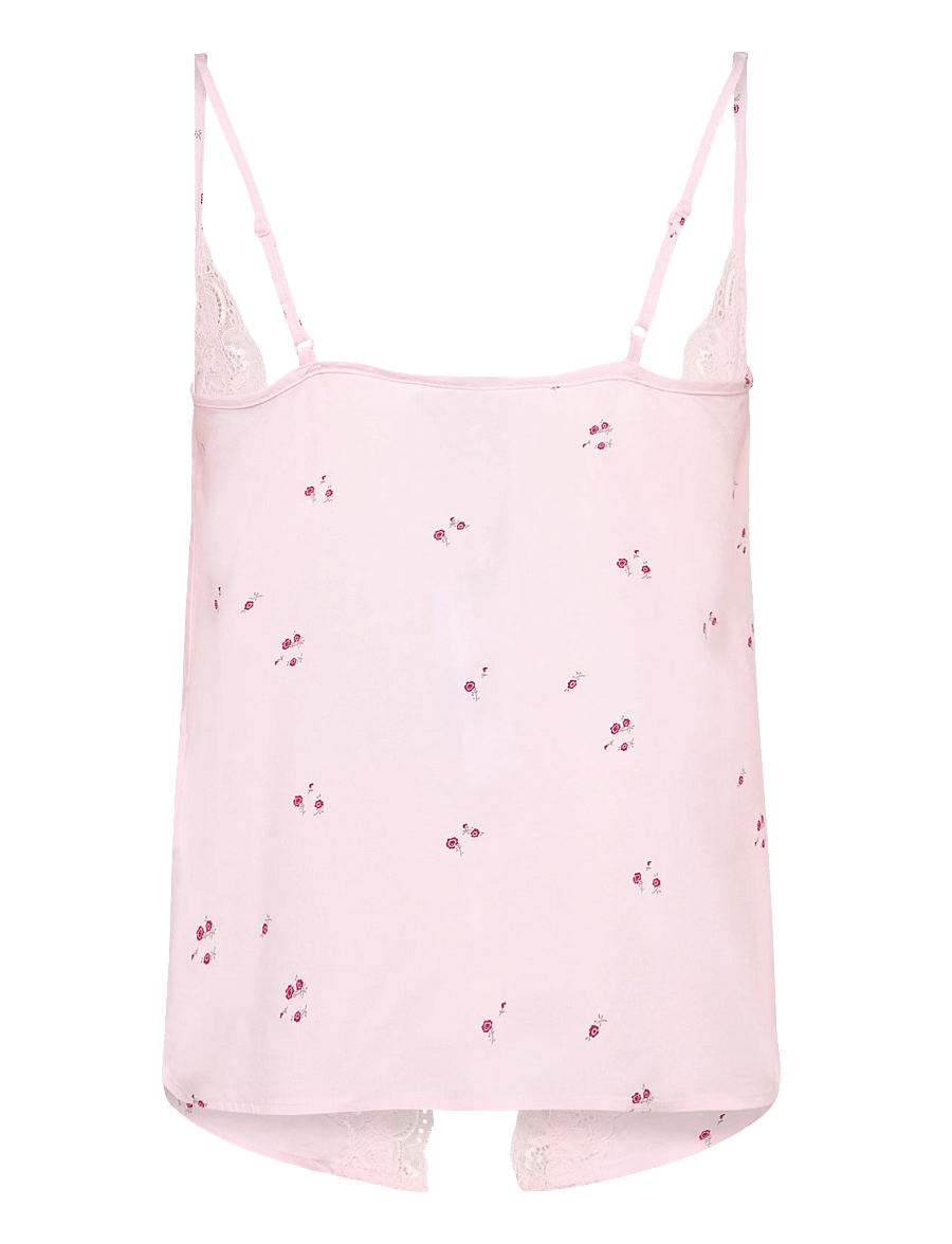 Gina Tricot - Lace loungewear singlet - tops - mini flower aop (9275) - 1