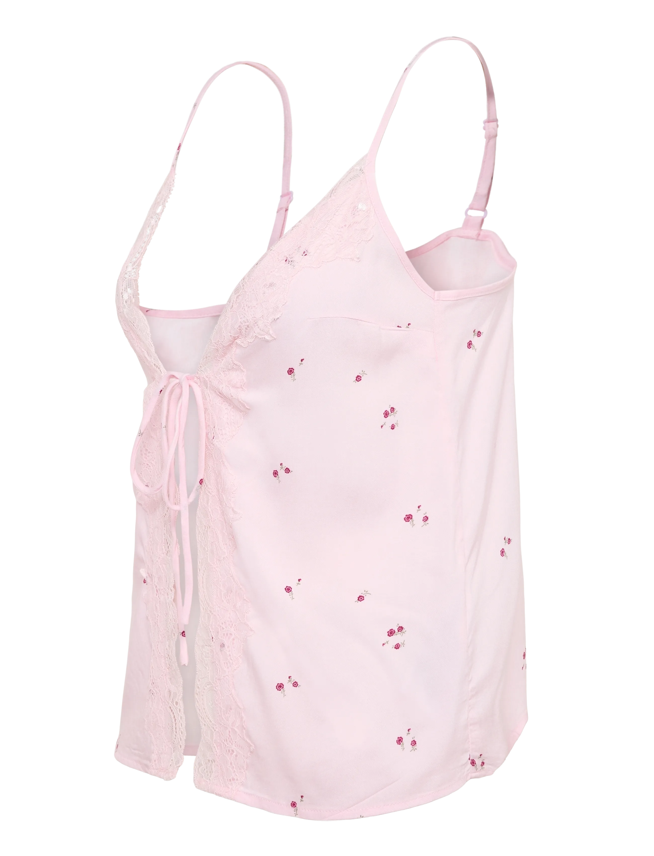 Gina Tricot - Lace loungewear singlet - mini flower aop (9275) - 2