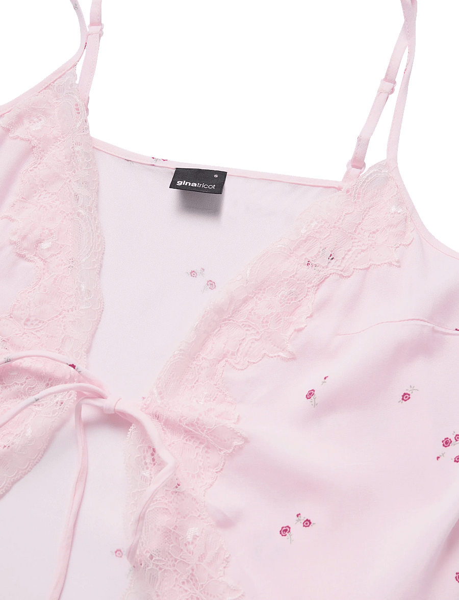 Gina Tricot - Lace loungewear singlet - tops - mini flower aop (9275) - 3