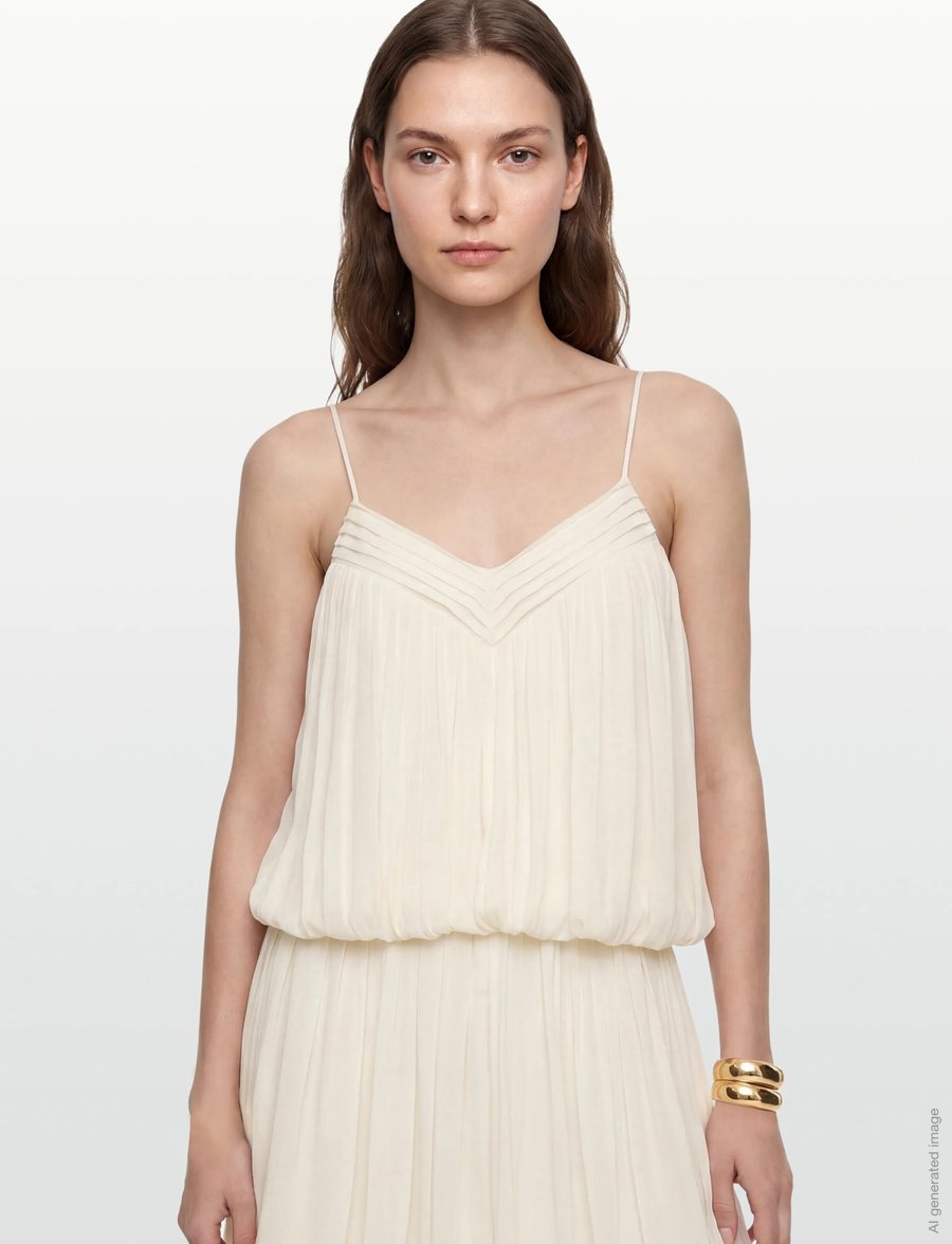 Gina Tricot - Mini dress - summer dresses - creme (1263) - 5