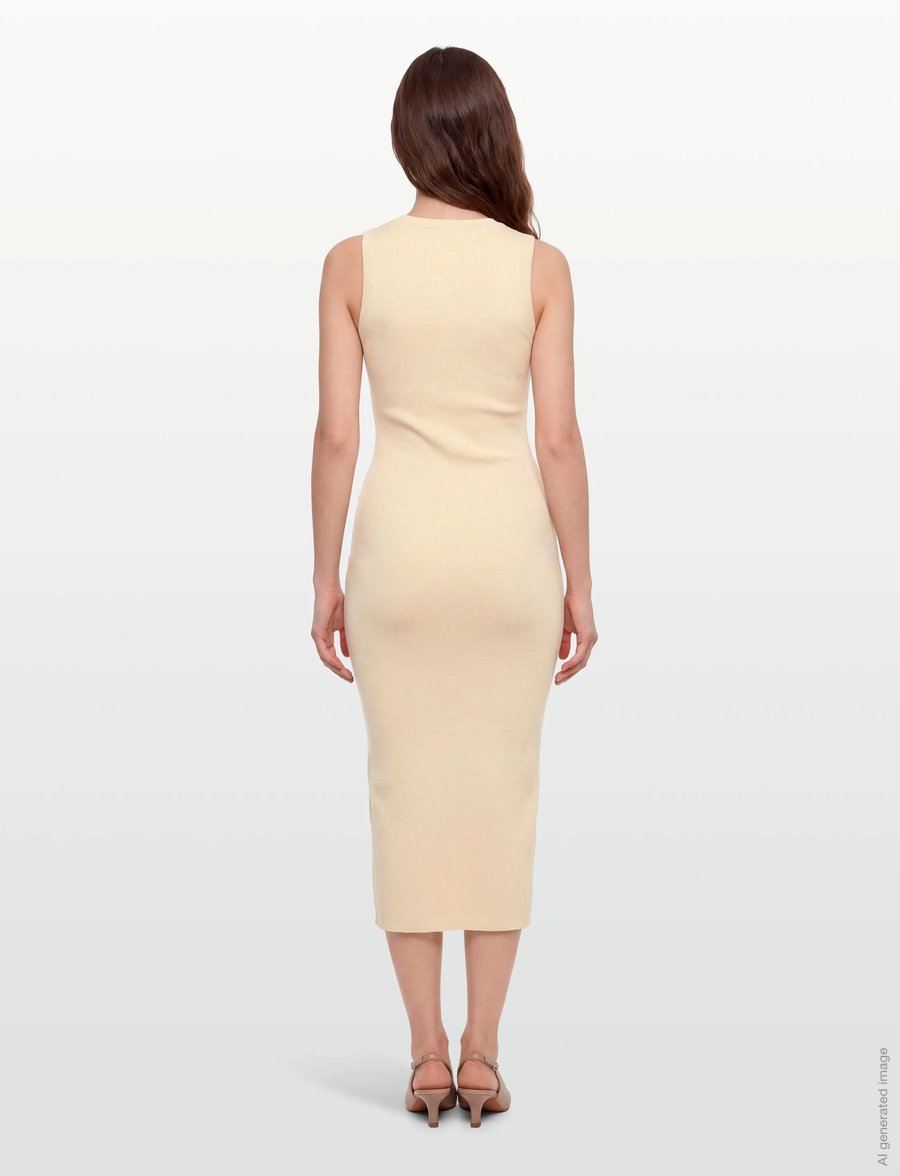 Gina Tricot - Knitted vest dress - strickkleider - vanilla yellow (2011) - 4