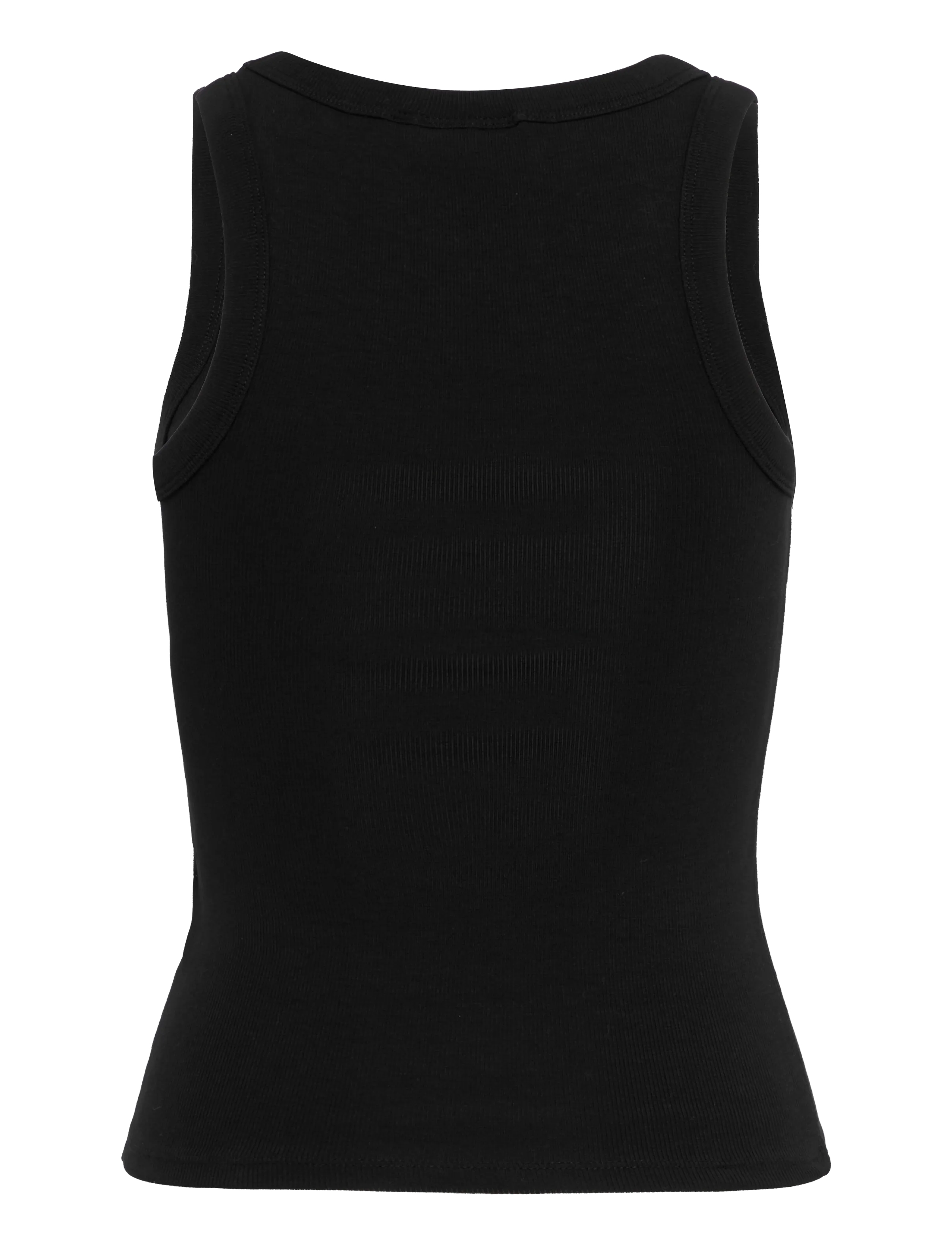 Gina Tricot - Super stretch scoop neck tank - tanktops - black (9000) - 2