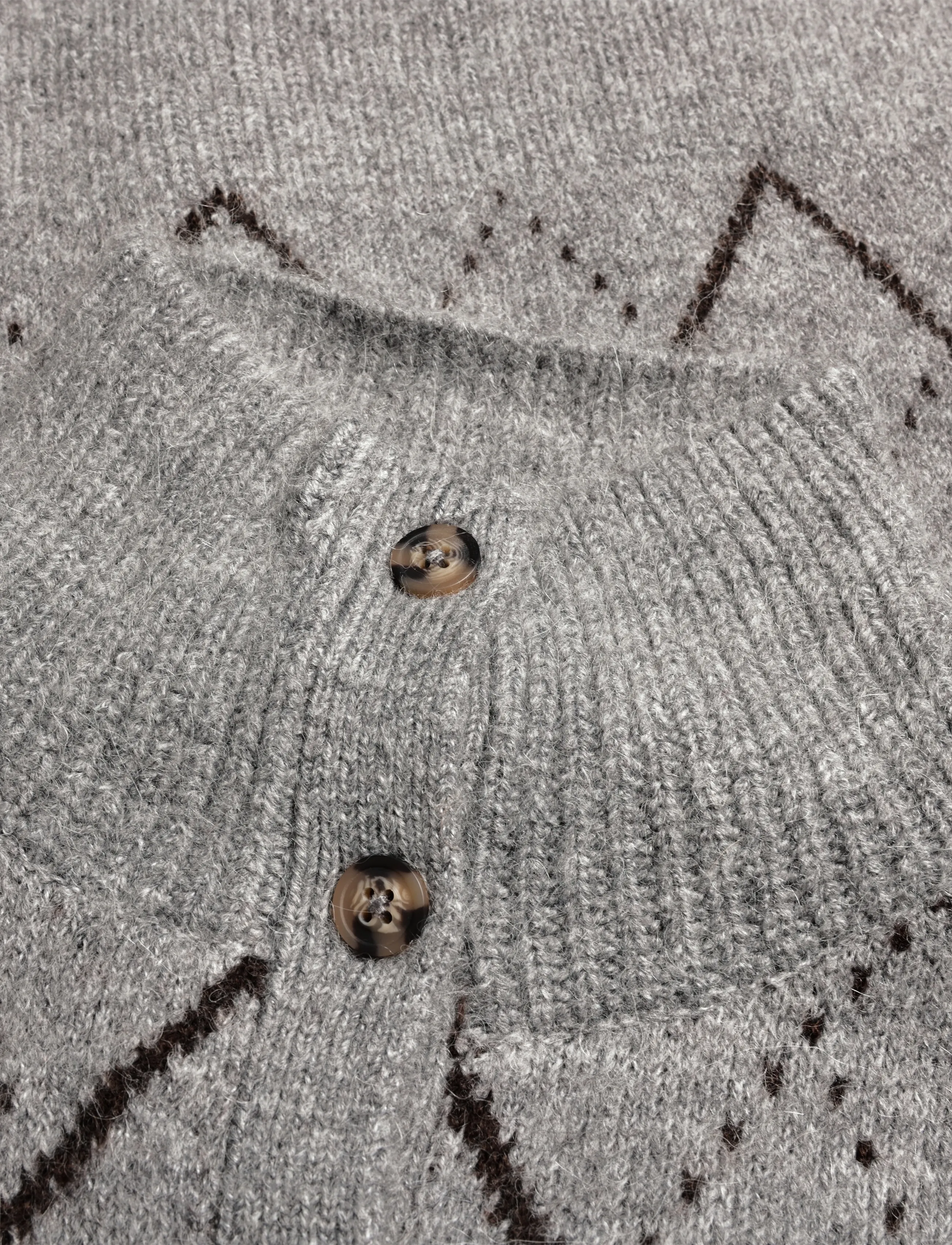 Gina Tricot - Turtleneck knitted cardigan - rollkragenpullover - mid grey mel (8022) - 2