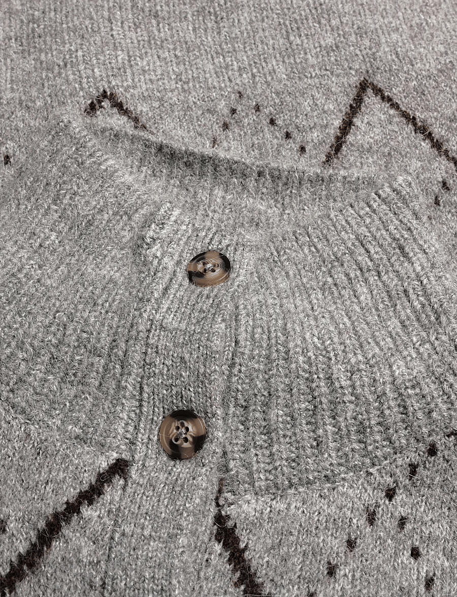 Gina Tricot - Turtleneck knitted cardigan - rollkragenpullover - mid grey mel (8022) - 2