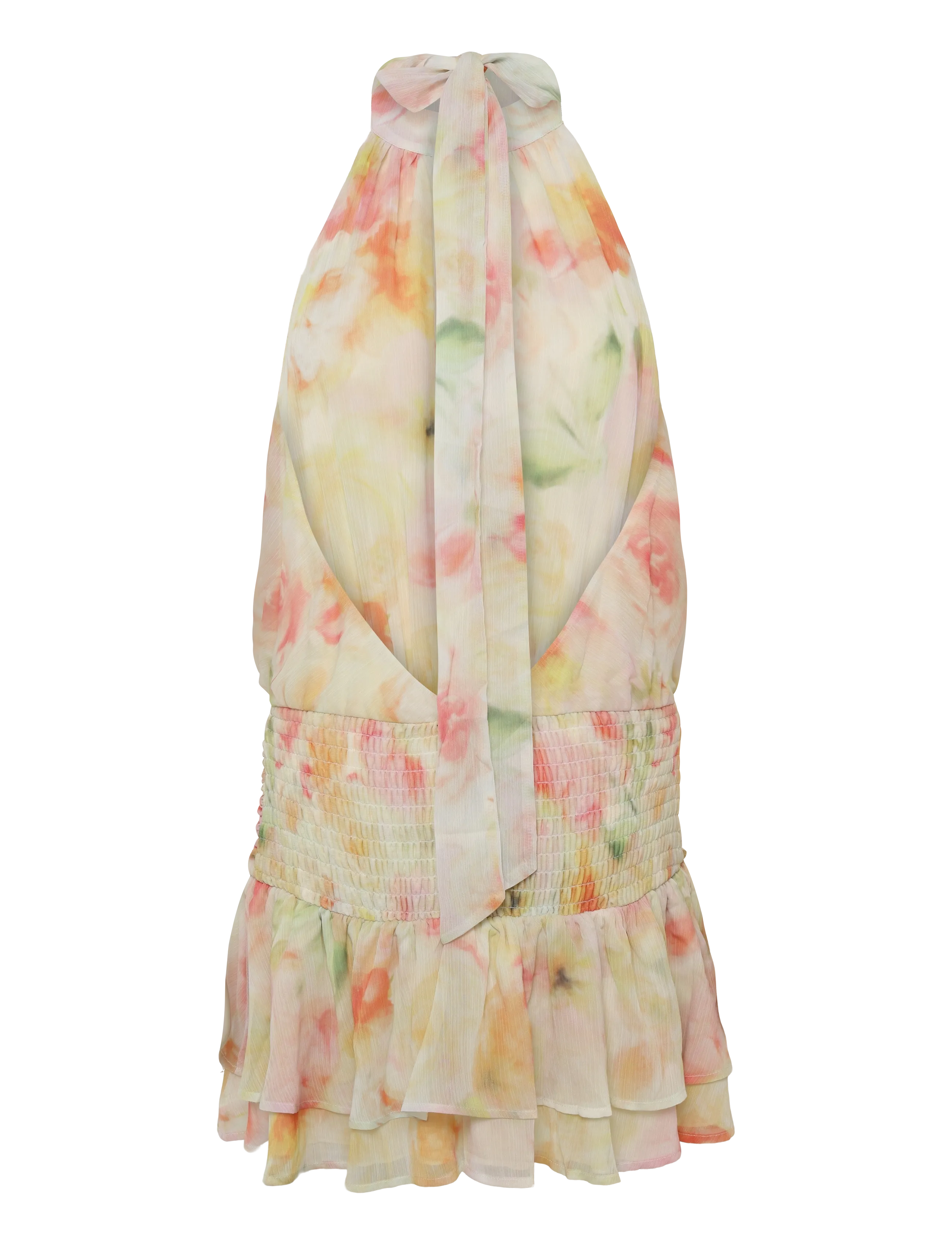 Gina Tricot - Halterneck mini dress - sommerkjoler - flower aop (2058) - 2