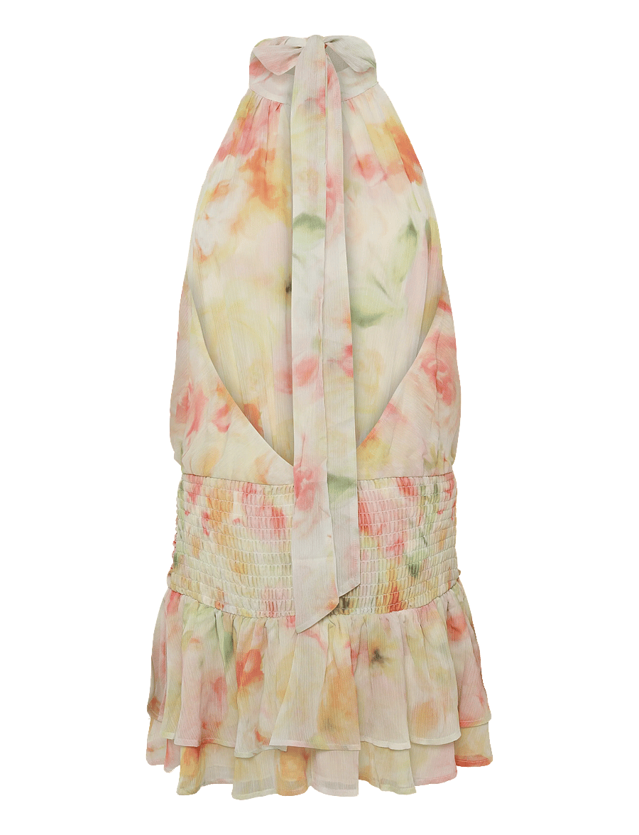 Gina Tricot - Halterneck mini dress - sommerkjoler - flower aop (2058) - 2