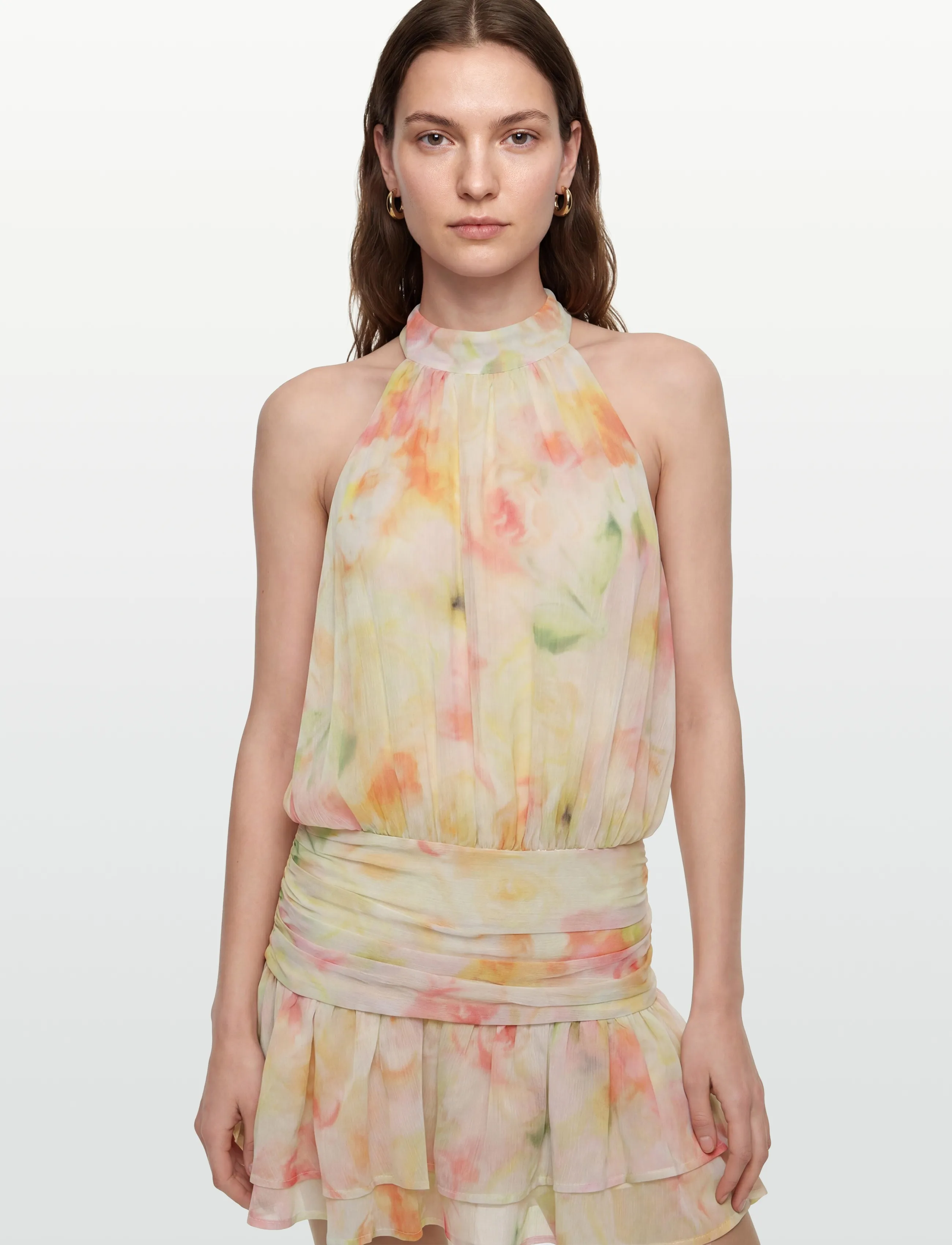 Gina Tricot - Halterneck mini dress - sommerkjoler - flower aop (2058) - 3