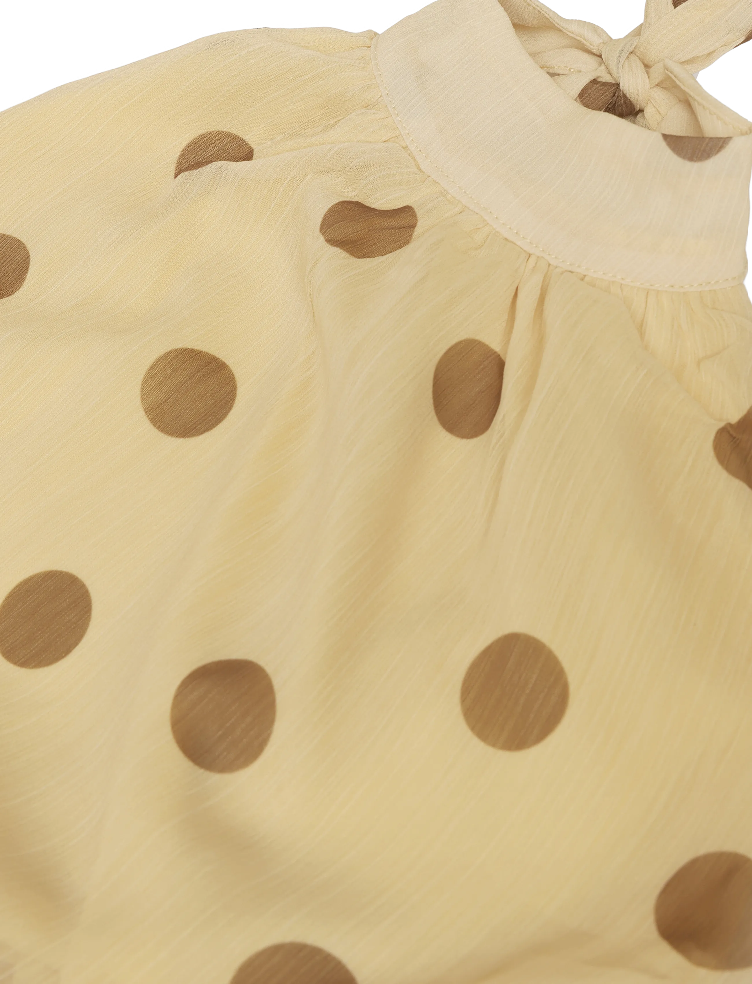 Gina Tricot - Halterneck mini dress - yellow dot - 2