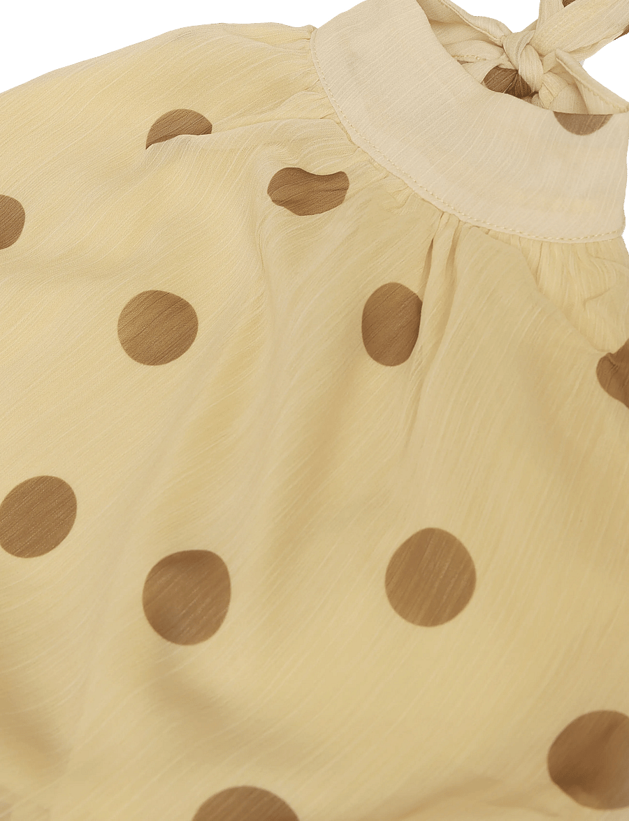 Gina Tricot - Halterneck mini dress - yellow dot - 2