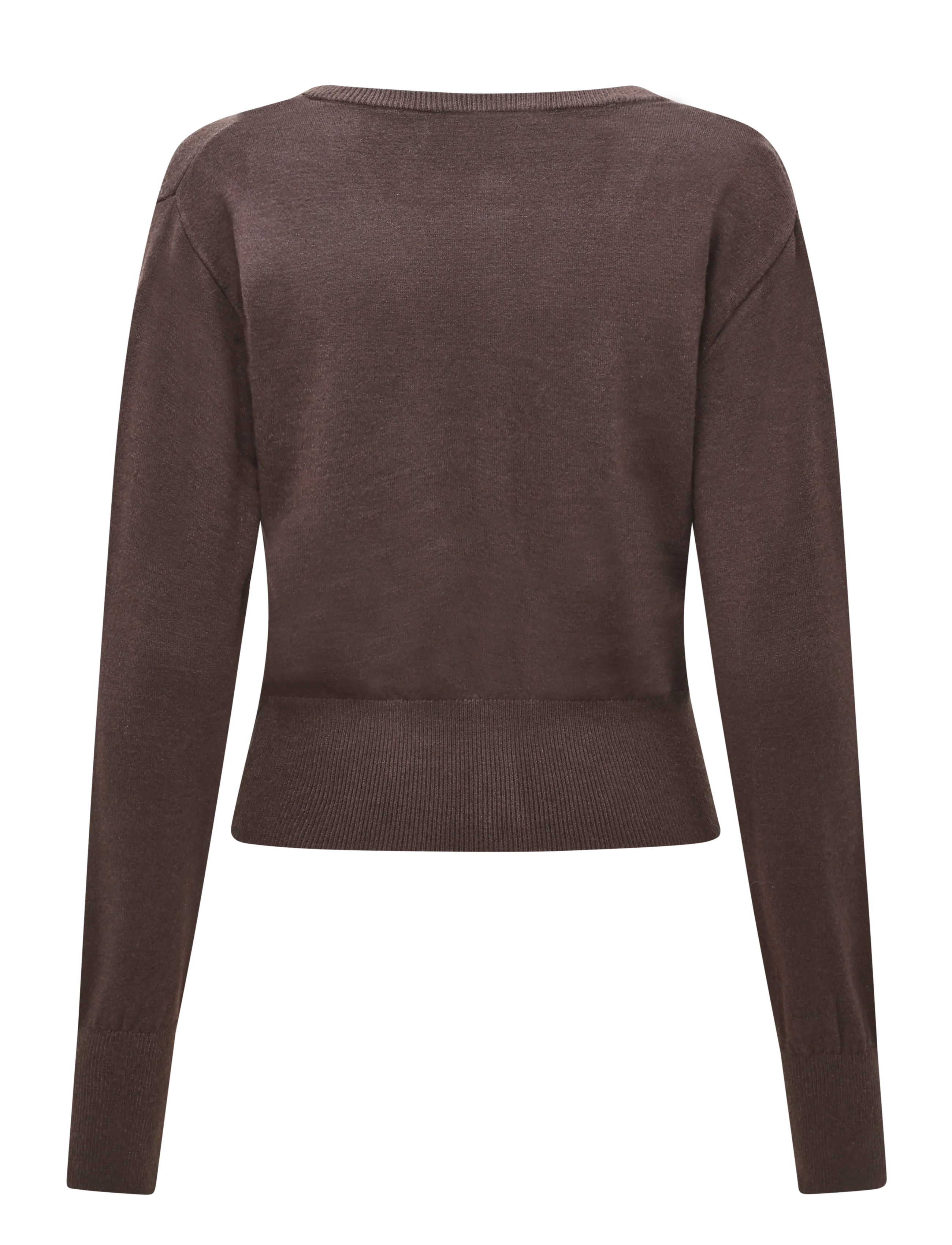 Gina Tricot - Knitted fitted cardigan - strickjacken - seal brown (7083) - 1