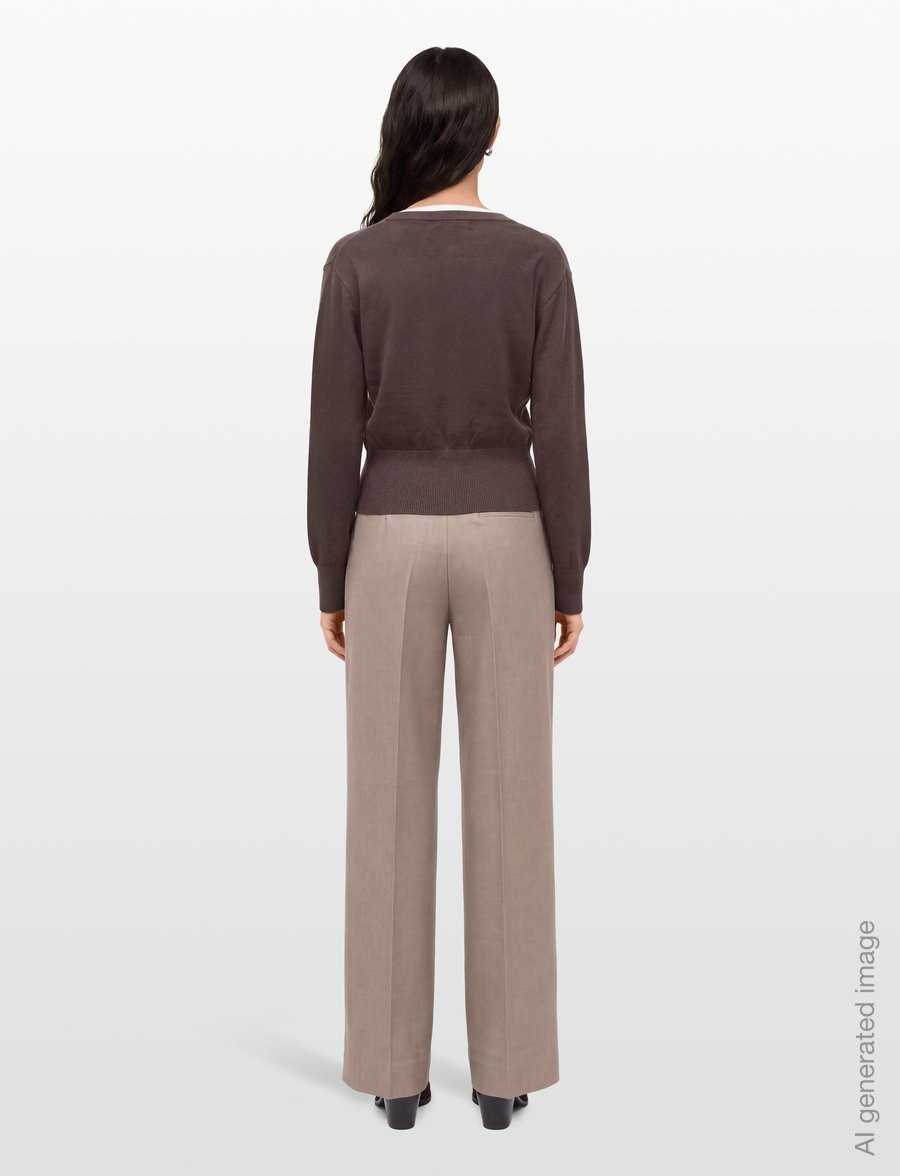 Gina Tricot - Knitted fitted cardigan - strickjacken - seal brown (7083) - 4