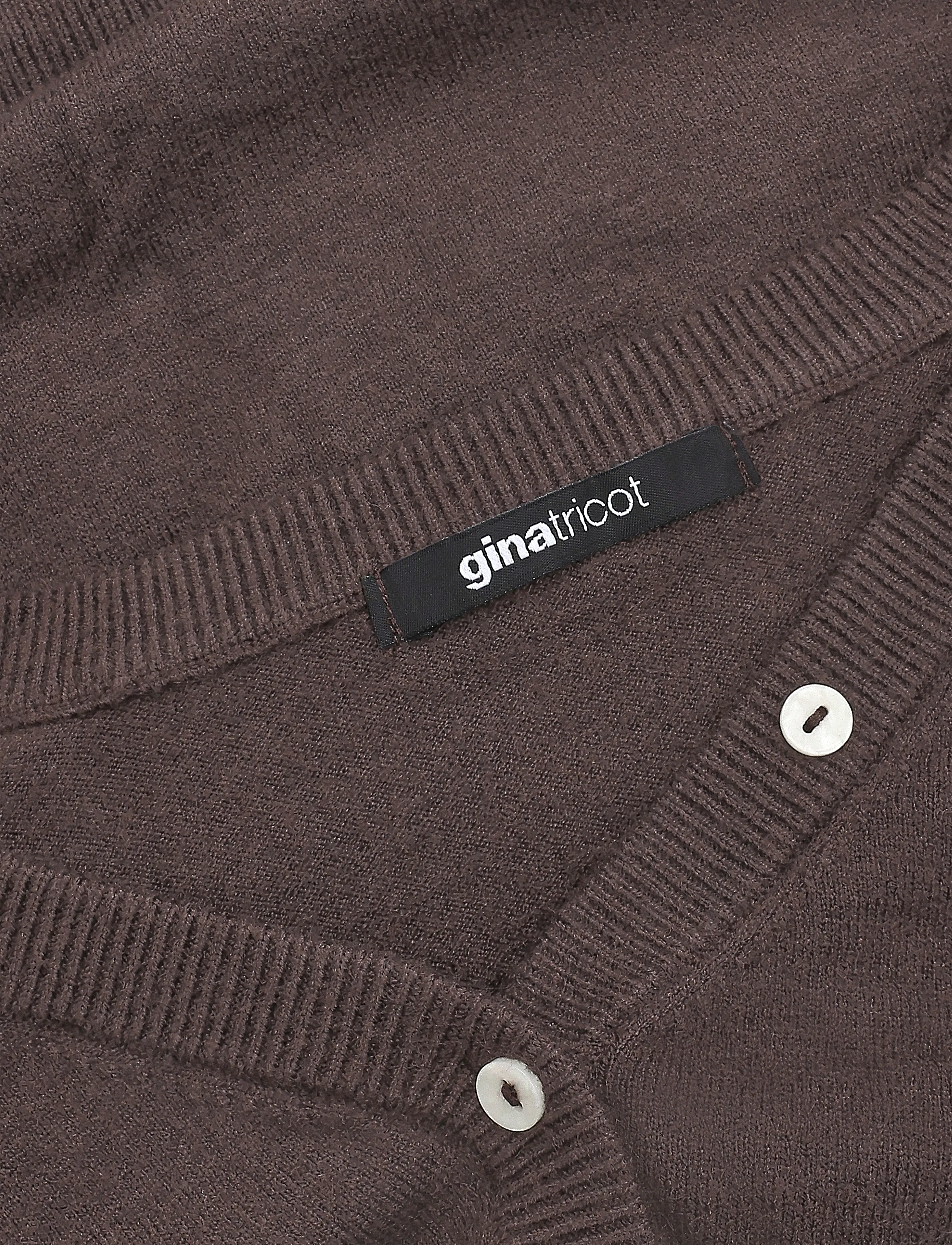 Gina Tricot - Knitted fitted cardigan - strickjacken - seal brown (7083) - 2