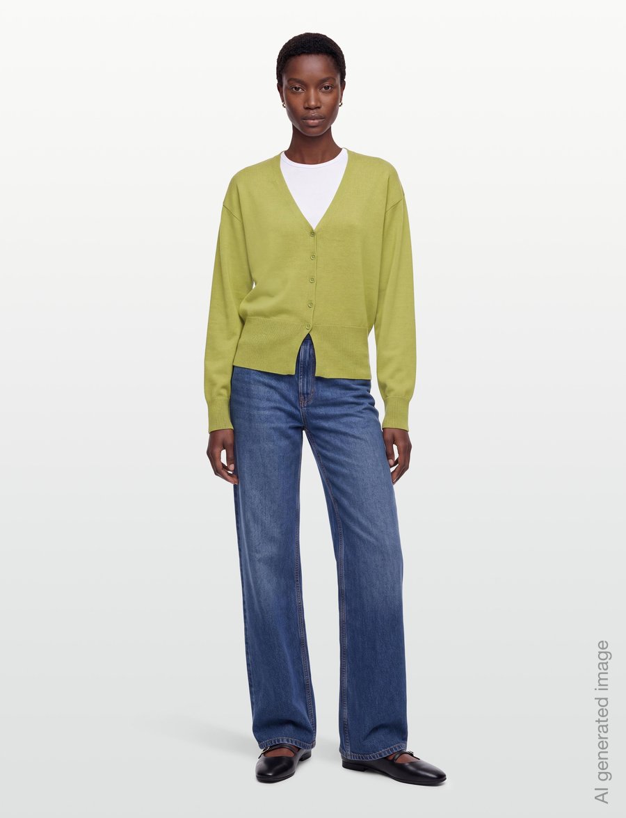 Gina Tricot - Shaped knitted cardigan - muotitrendit - weeping willow - 0