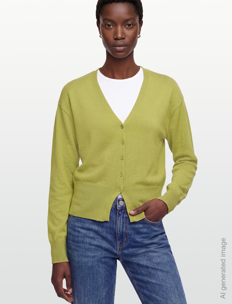 Gina Tricot - Shaped knitted cardigan - muotitrendit - weeping willow - 3