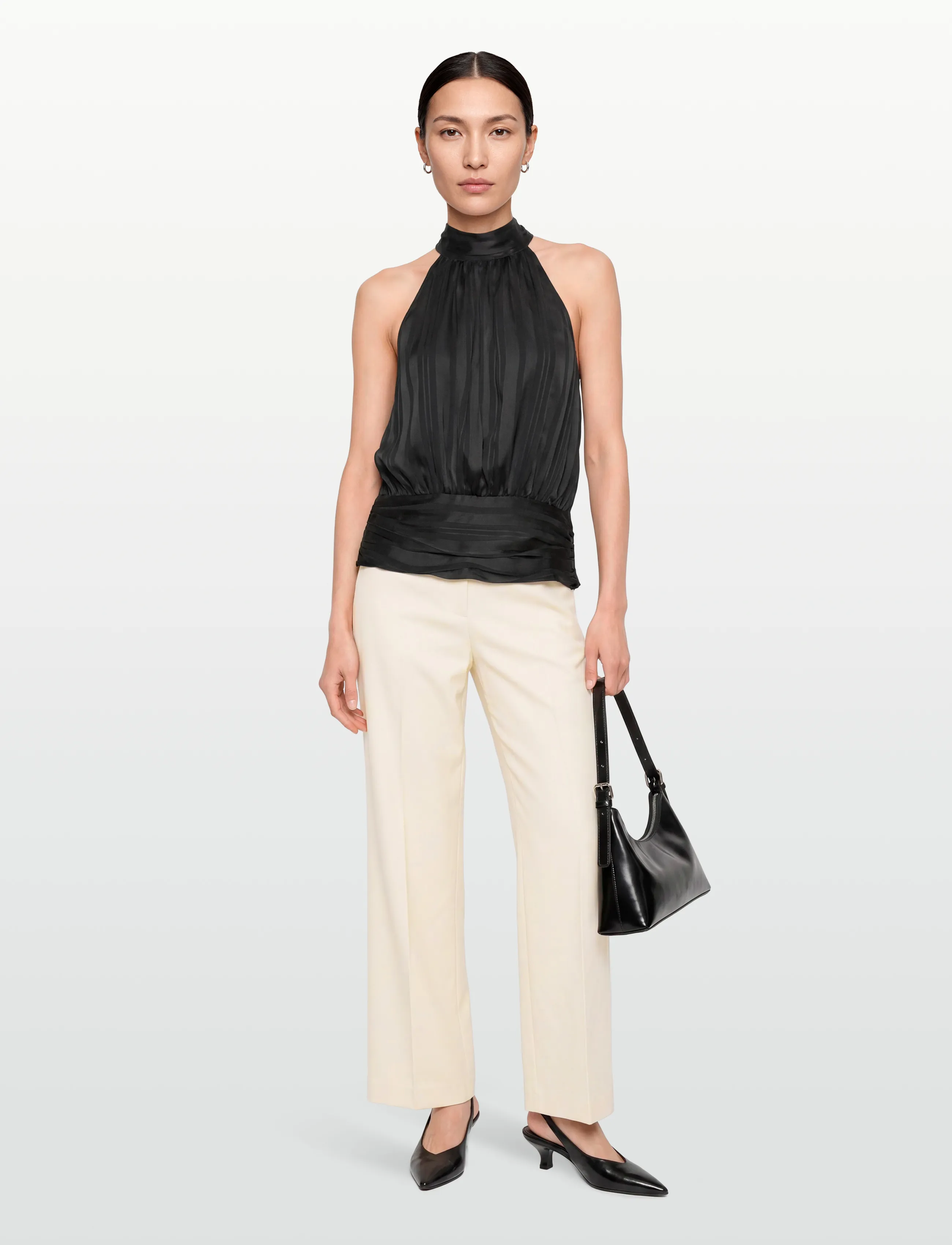 Gina Tricot Halterneck Top, 36, Black, T-Shirts & Toppe > Uden Ærmer, Dame